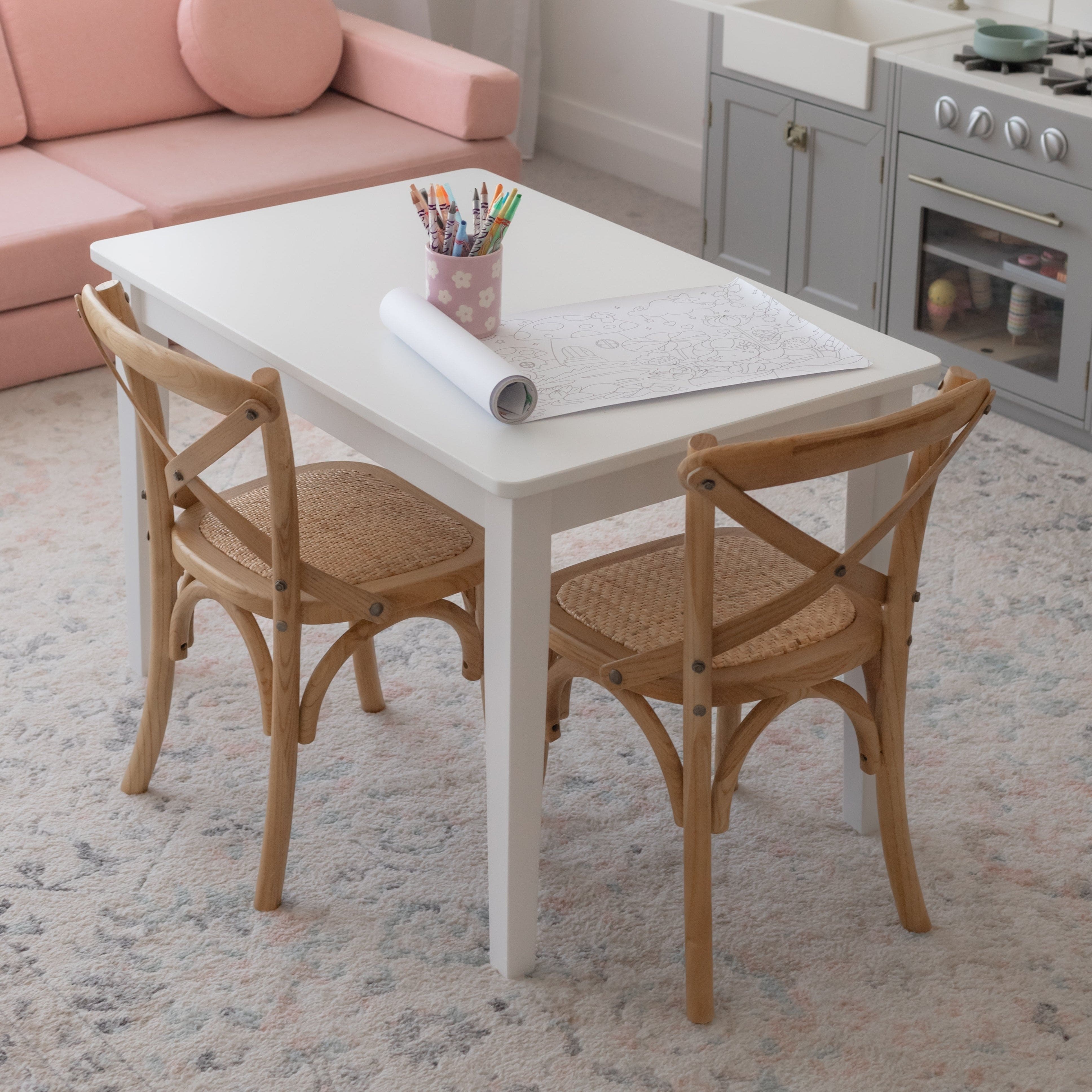 Kids Hampton 2 Chairs & Table Set 1 Kids Hampton 2 Chairs & Table Set