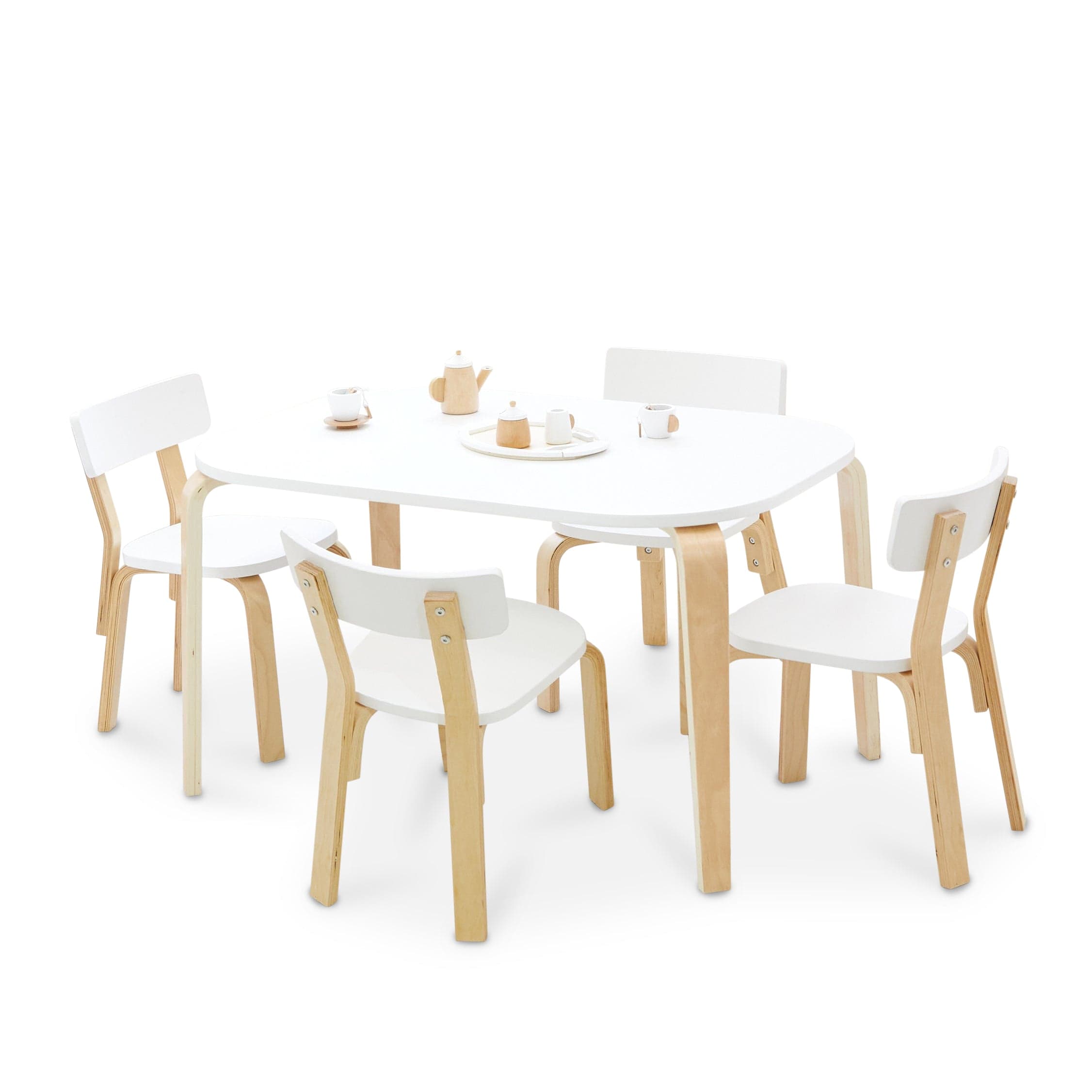 EZRA Rectangle Table & 4 Chair Set 2 EZRA Rectangle Table & 4 Chair Set