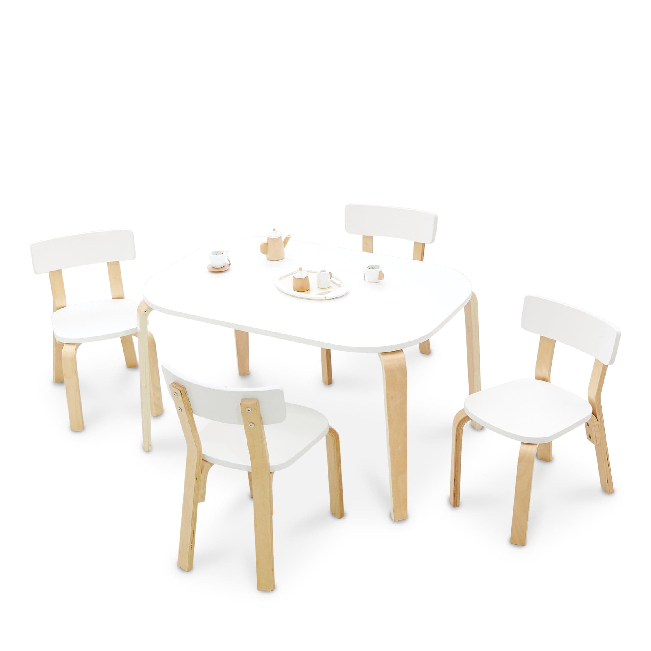 EZRA Rectangle Table & 4 Chair Set 3 EZRA Rectangle Table & 4 Chair Set