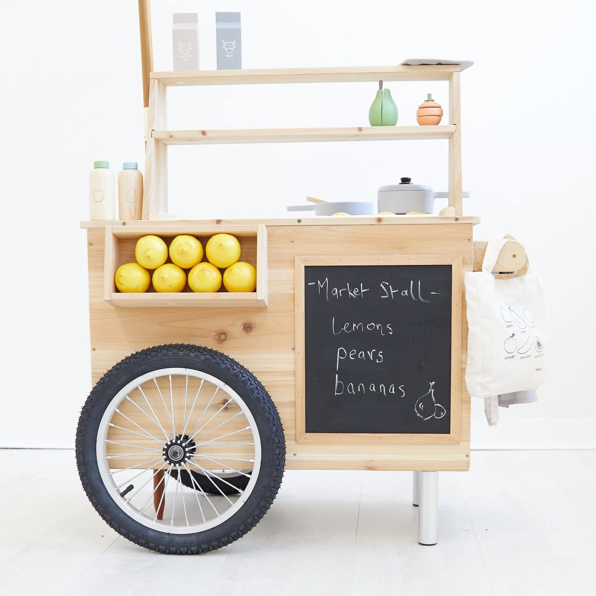 Outdoor Mud Kitchen Cart with Umbrella - Preorder 4 Outdoor Mud Kitchen Cart with Umbrella - Preorder