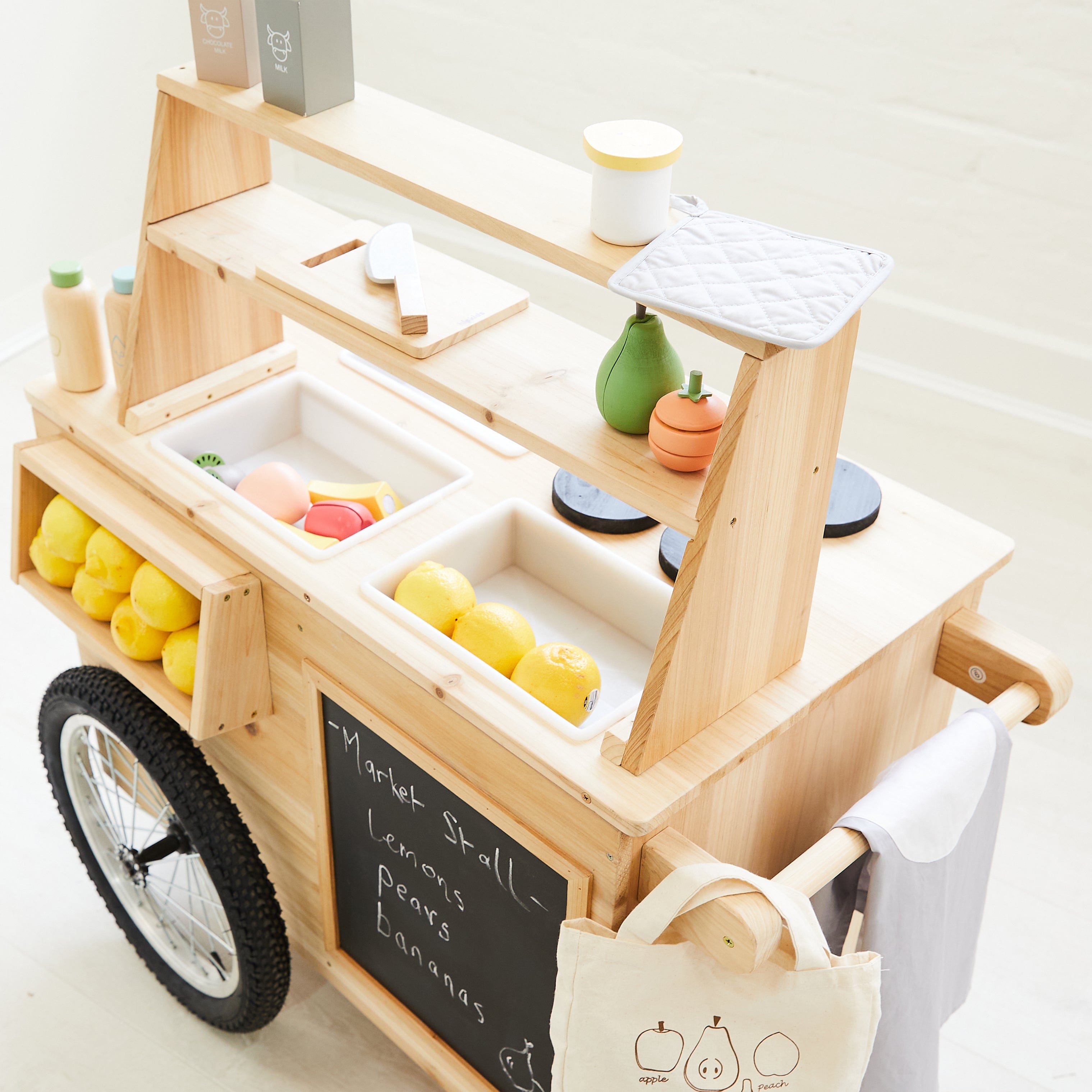 Outdoor Mud Kitchen Cart with Umbrella - Preorder 5 Outdoor Mud Kitchen Cart with Umbrella - Preorder
