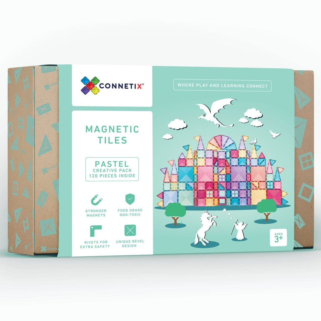 Connetix Tiles 120 Piece Pastel Creative Pack