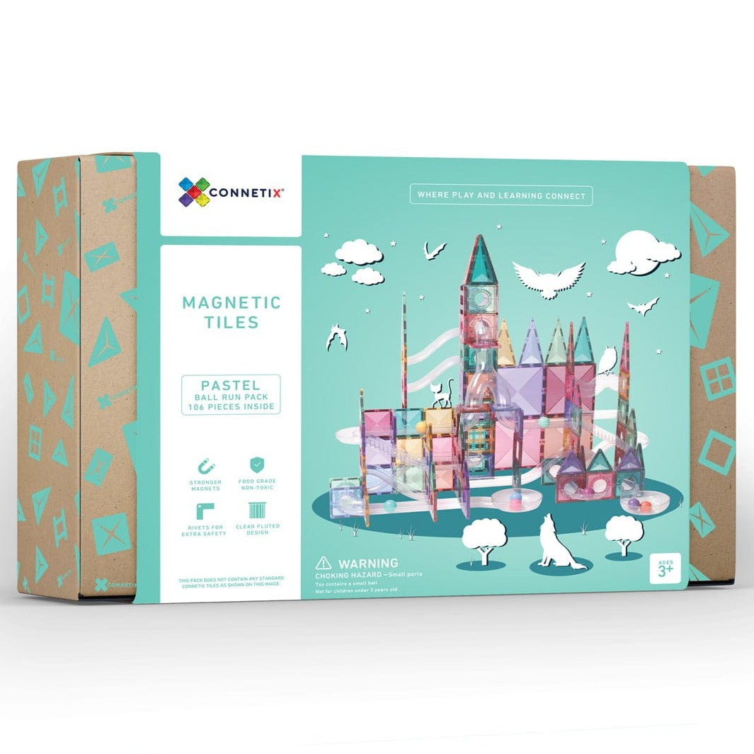Connetix Pastel Ball Run Pack 106 Piece