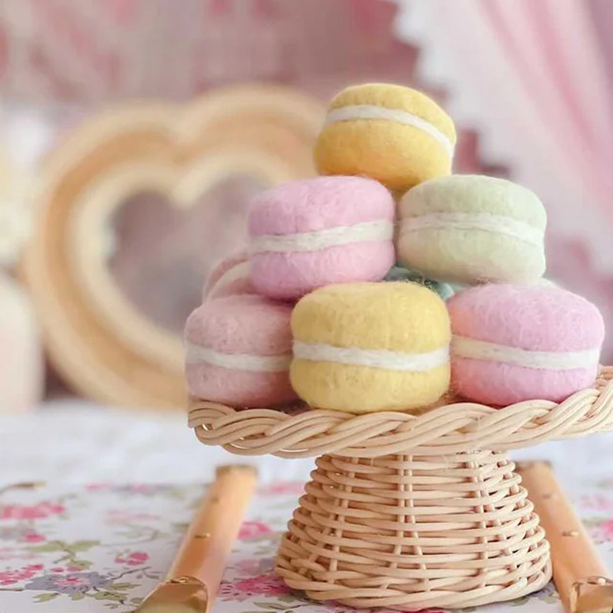 Juni Moon Rattan Mini Cake Stand 2 Juni Moon Rattan Mini Cake Stand