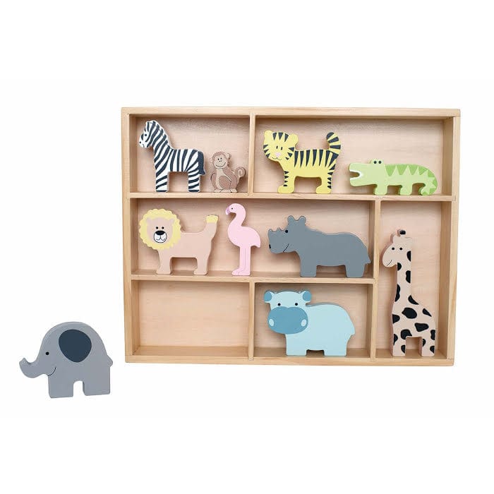 JaBaDaBaDo Shelf with Safari Animals 1 JaBaDaBaDo Shelf with Safari Animals