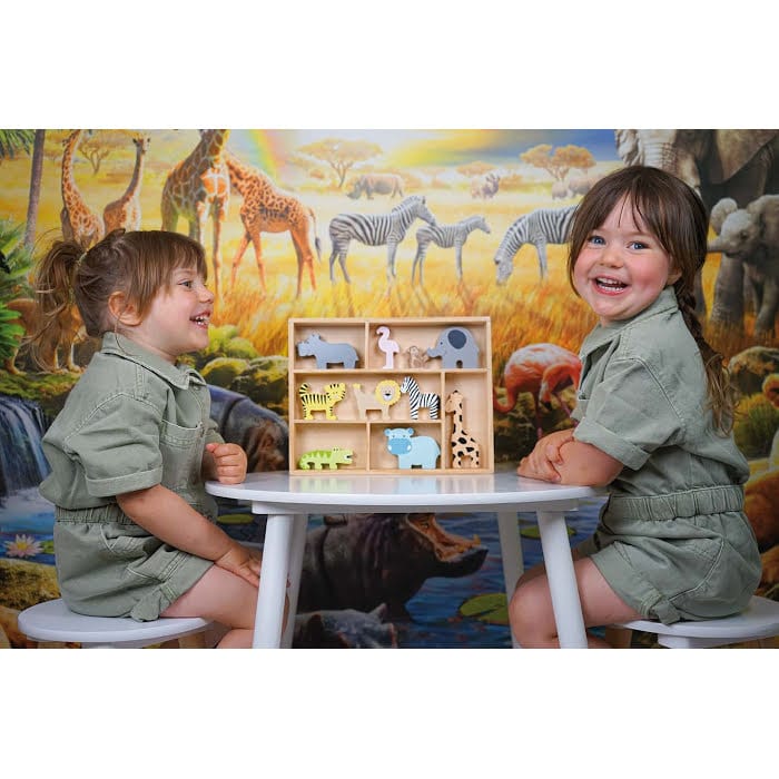 JaBaDaBaDo Shelf with Safari Animals 2 JaBaDaBaDo Shelf with Safari Animals