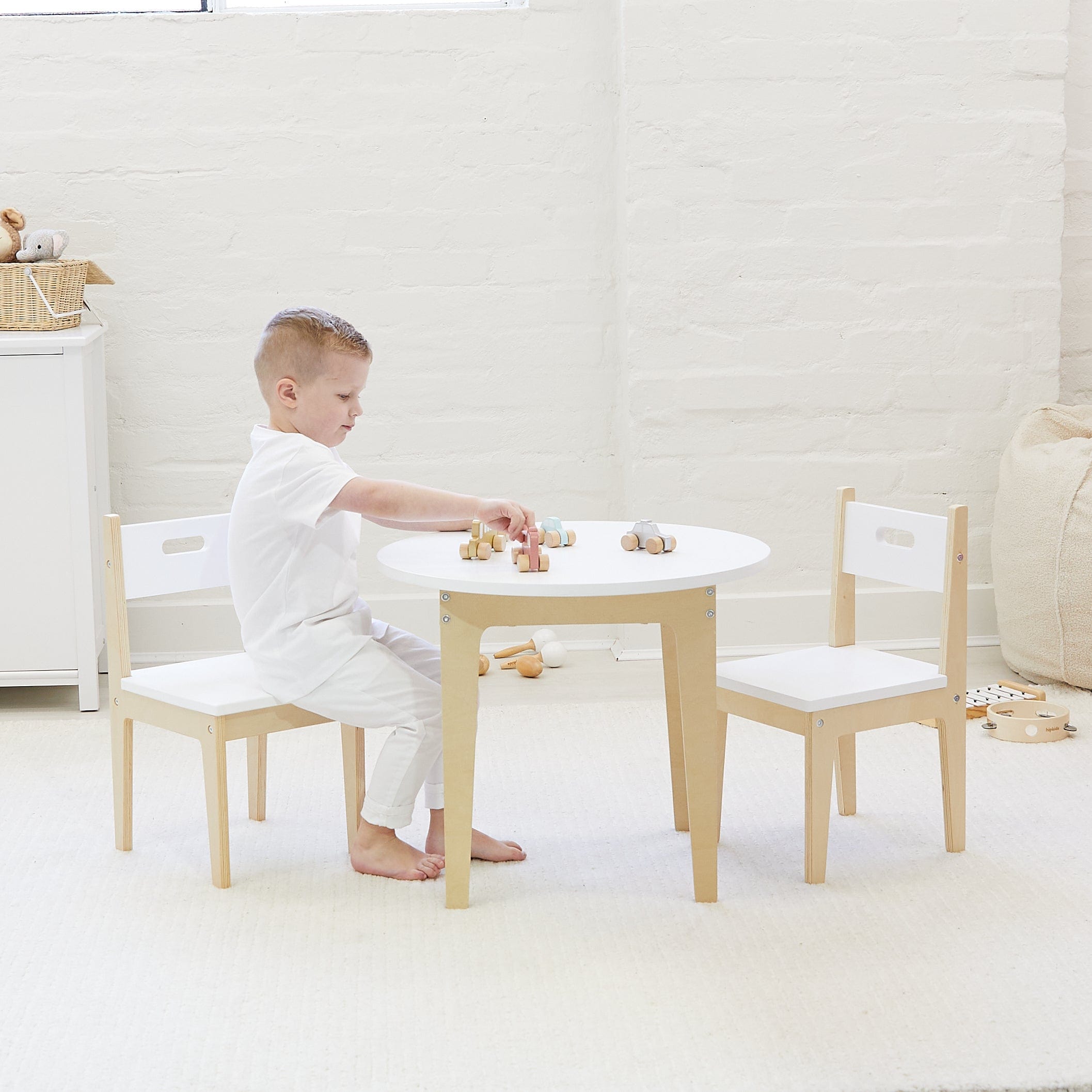 Benji Round Table & 2 Chair Set 5 Benji Round Table & 2 Chair Set