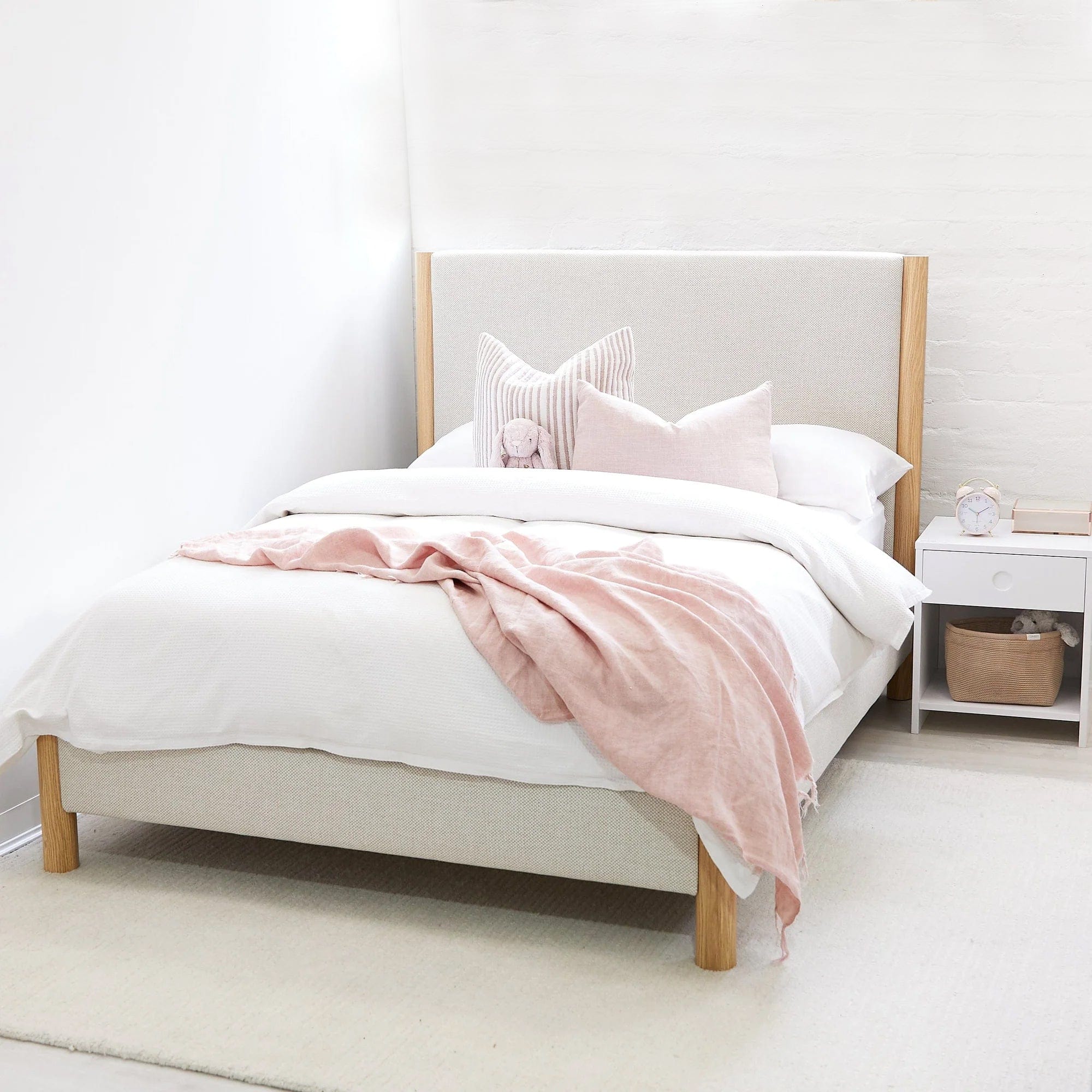 Madden Upholstered Bed - Nordic Latte