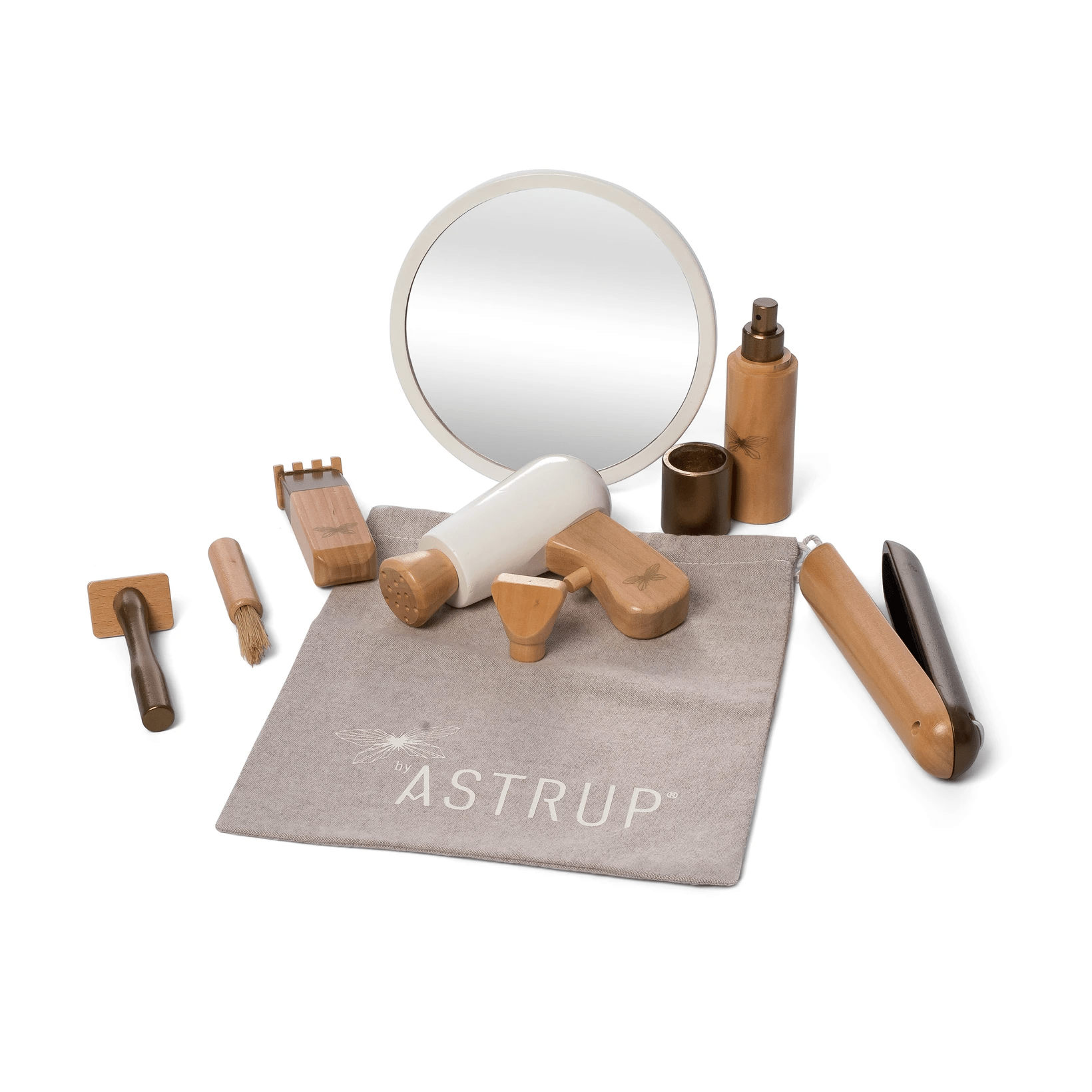 Astrup Wooden Hairdressing Set - 9 pieces