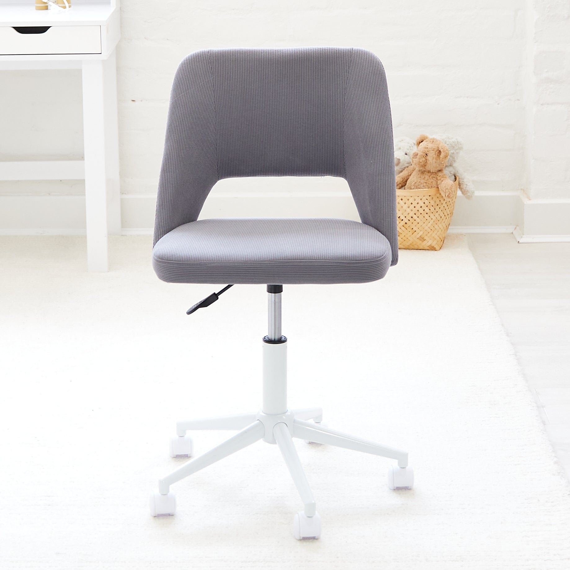 Leon Study Desk & BILLY Corduroy Desk Chair Set 7 Leon Study Desk & BILLY Corduroy Desk Chair Set