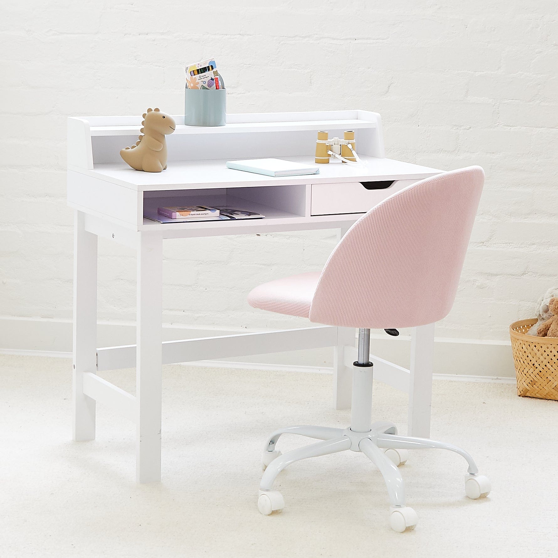 Leon Study Desk & Amari Desk Chair Set