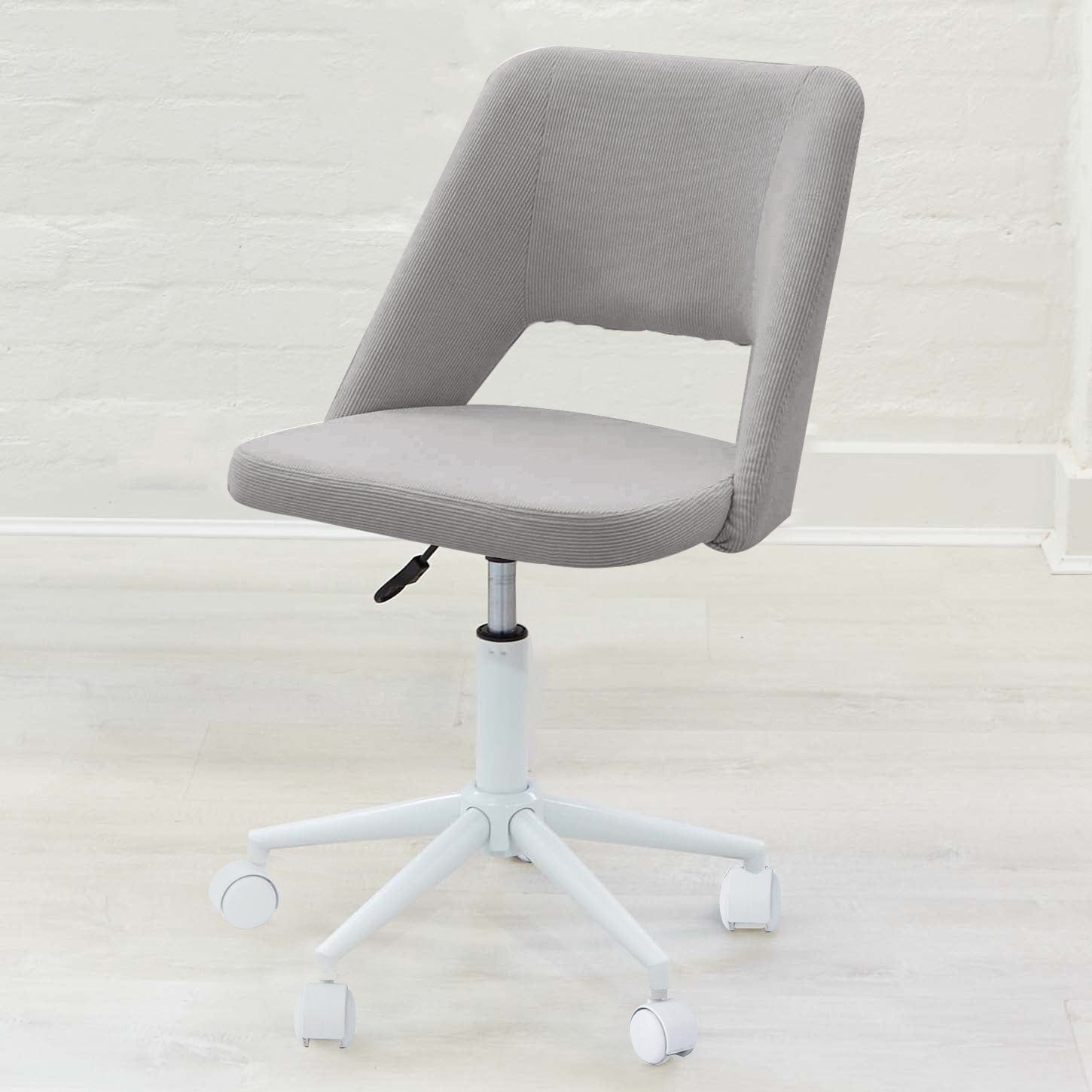 BILLY Corduroy Desk Chair Grey
