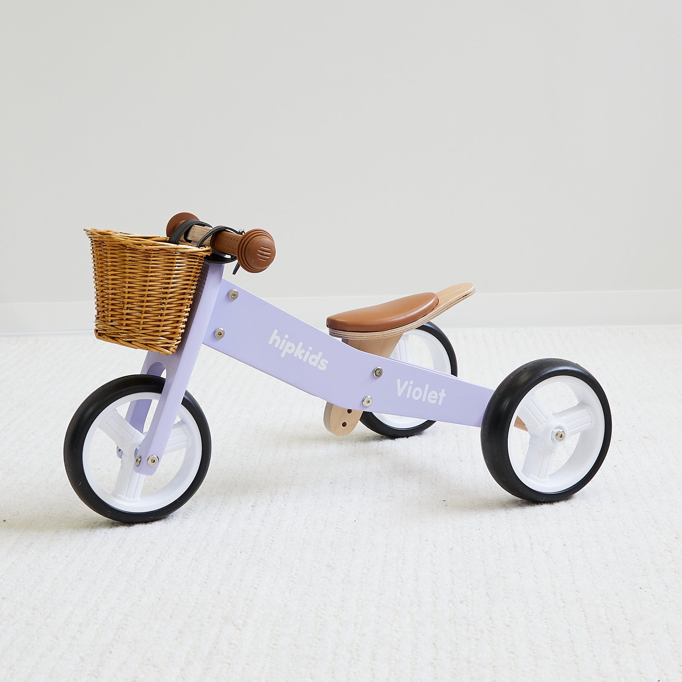 2 in 1 Toddler Mini-Trike/Balance Bike with Wicker Basket 24 2 in 1 Toddler Mini-Trike/Balance Bike with Wicker Basket