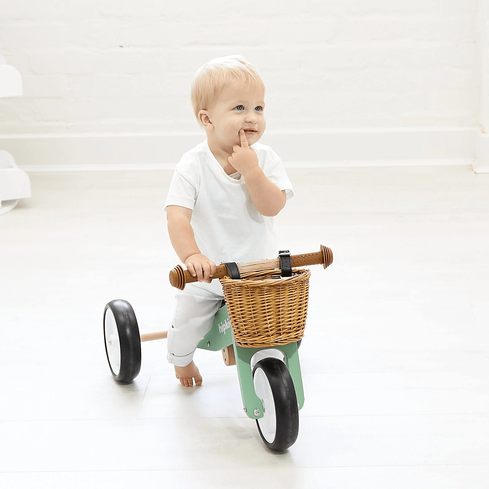 2 in 1 Toddler Mini-Trike/Balance Bike with Wicker Basket 4 2 in 1 Toddler Mini-Trike/Balance Bike with Wicker Basket