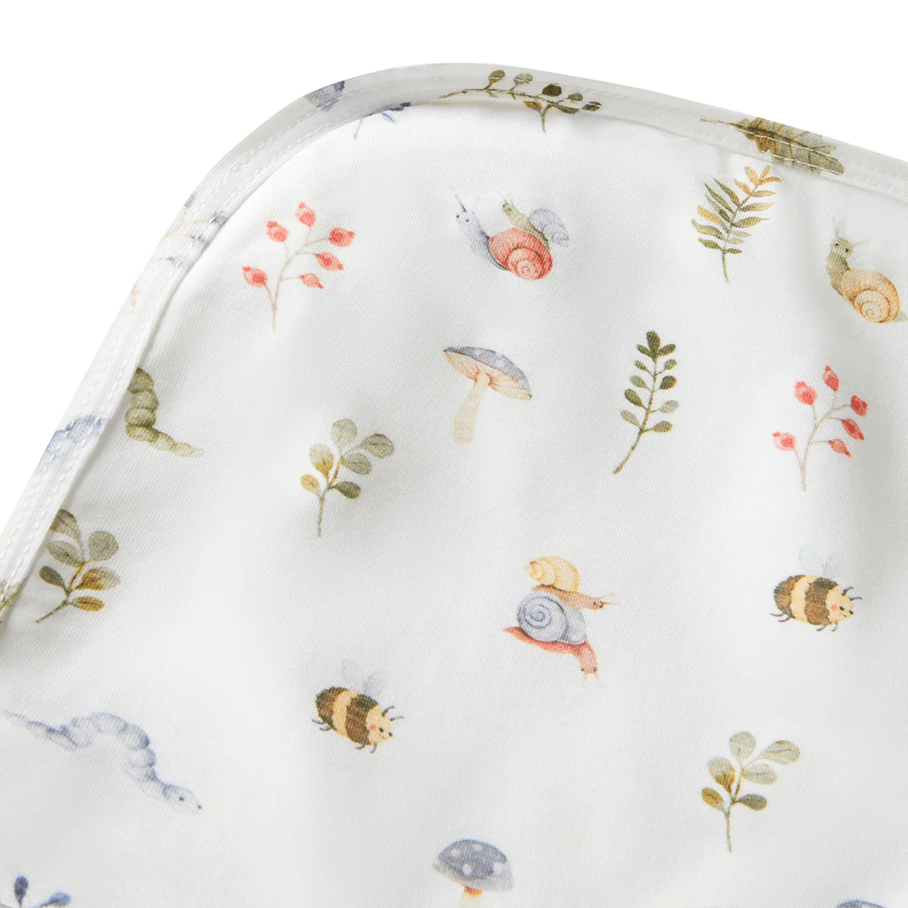 Snuggle Hunny Garden Friends Organic Jersey Wrap & Beanie Set 4 Snuggle Hunny Garden Friends Organic Jersey Wrap & Beanie Set