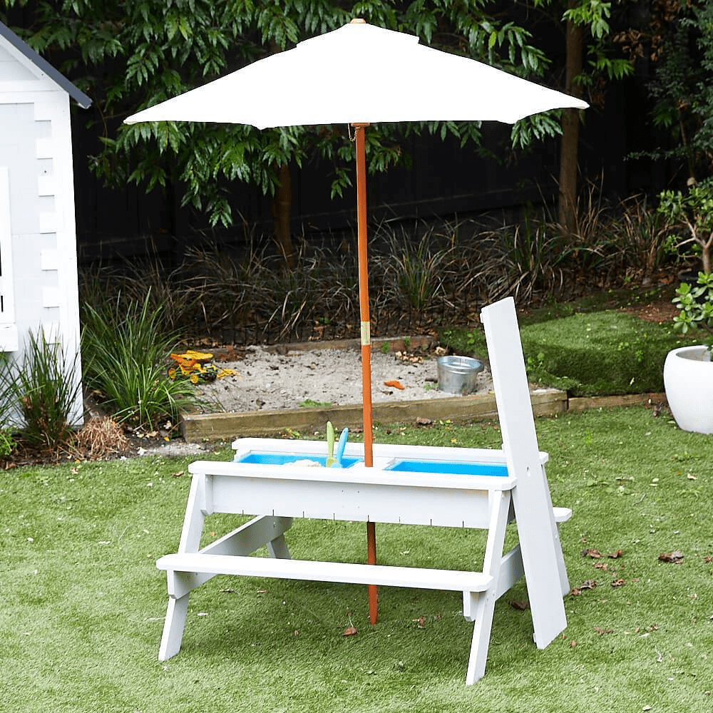 Sand Water / Picnic Table with Umbrella - IN STORE or CLICK & COLLECT only