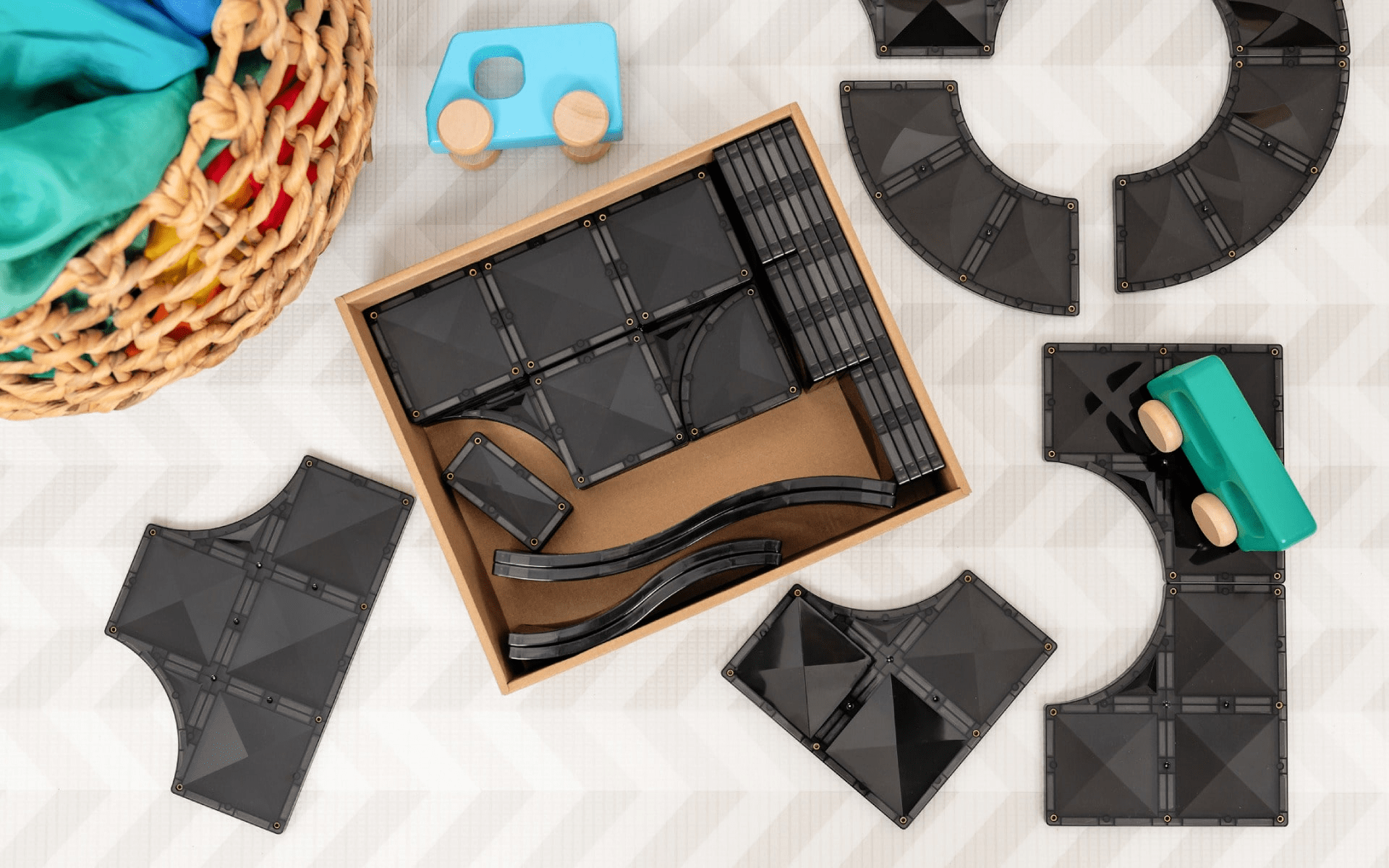 Connetix Tiles Creative Roads Pack 48 Piece 9 Connetix Tiles Creative Roads Pack 48 Piece
