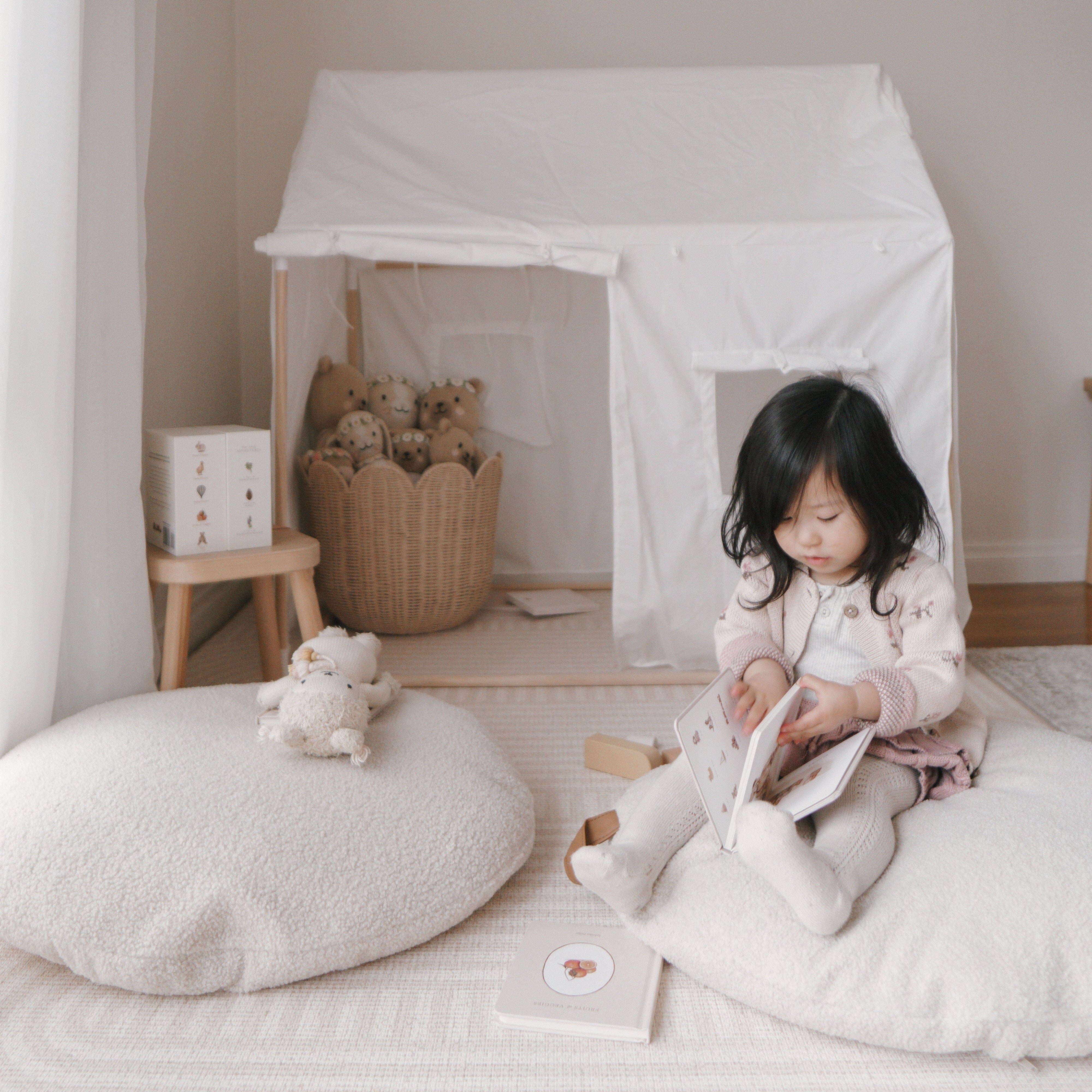 Playhouse Tent with 2pcs BAYLEY Boucle Cushions Bundle 11 Playhouse Tent with 2pcs BAYLEY Boucle Cushions Bundle
