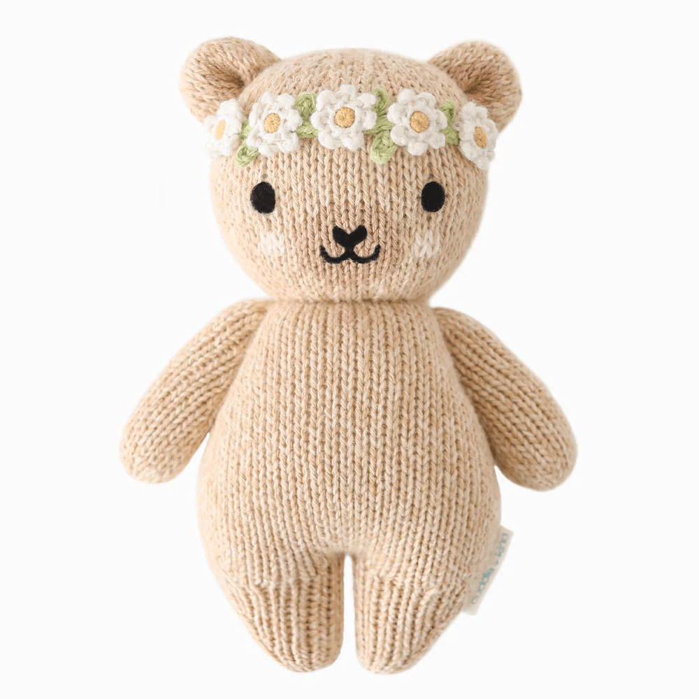 cuddle+kind Baby Honey Bear - Ivory Floral 1 cuddle+kind Baby Honey Bear - Ivory Floral
