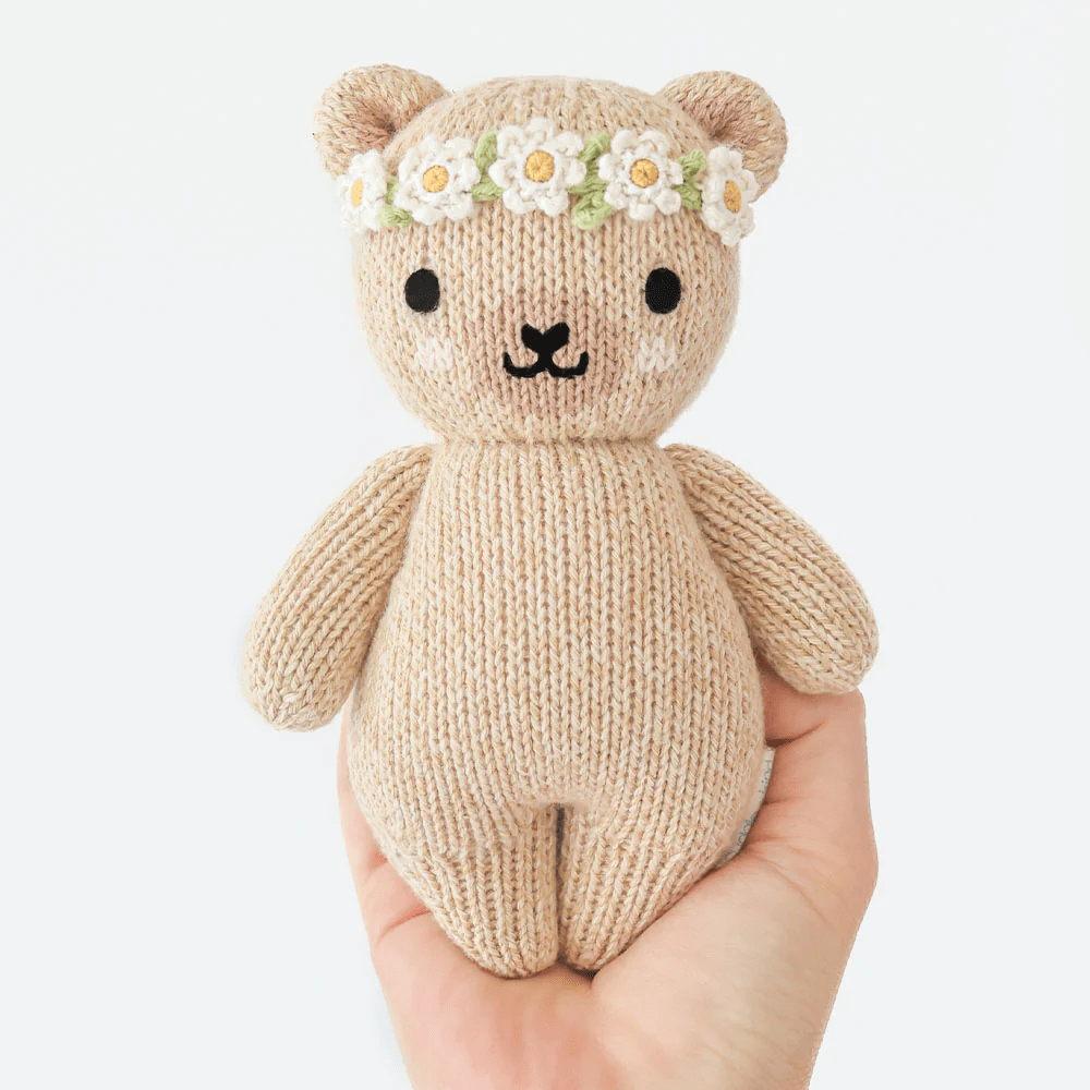 cuddle+kind Baby Honey Bear - Ivory Floral 3 cuddle+kind Baby Honey Bear - Ivory Floral