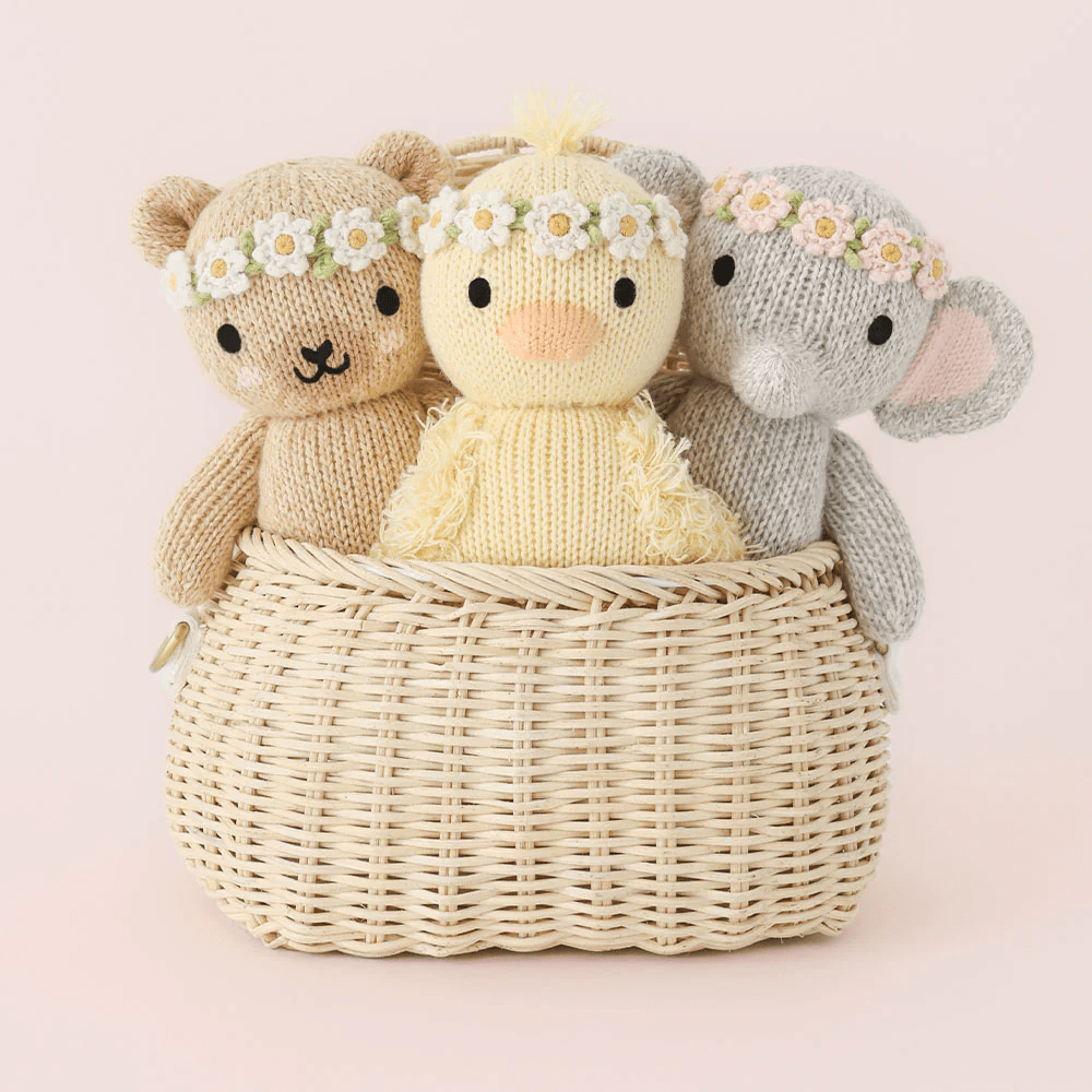 cuddle+kind Baby Honey Bear - Ivory Floral 5 cuddle+kind Baby Honey Bear - Ivory Floral