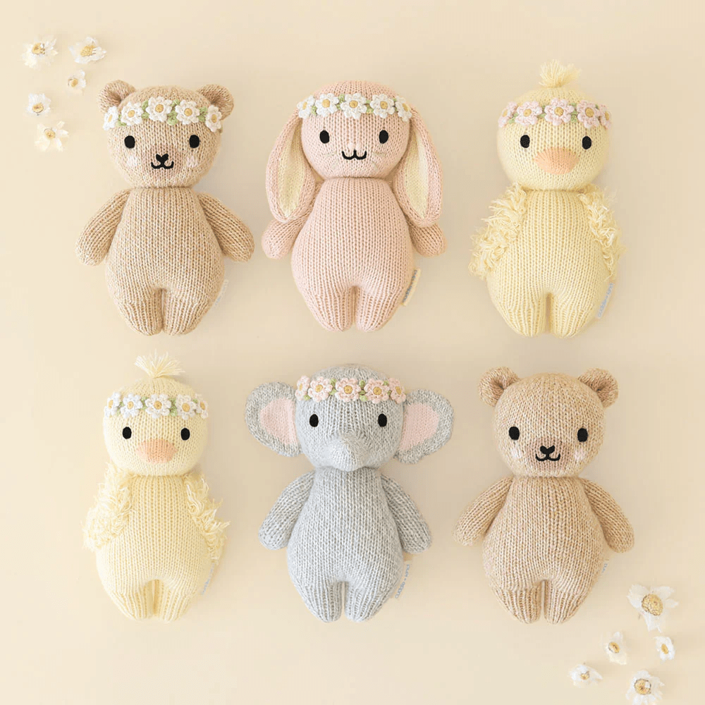 cuddle+kind Baby Honey Bear - Ivory Floral 6 cuddle+kind Baby Honey Bear - Ivory Floral
