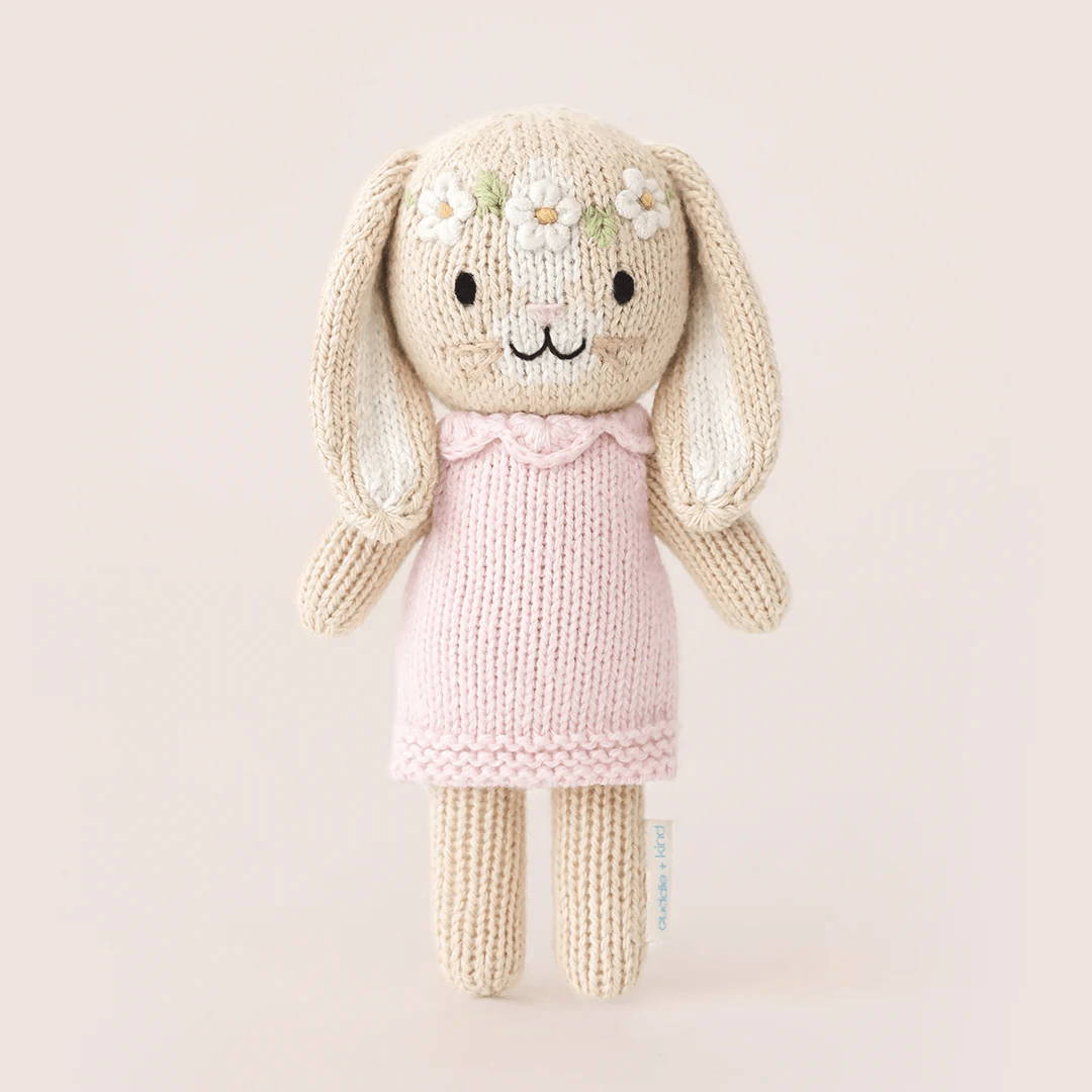 cuddle+kind Tiny Hannah the Bunny blush 2 cuddle+kind Tiny Hannah the Bunny blush