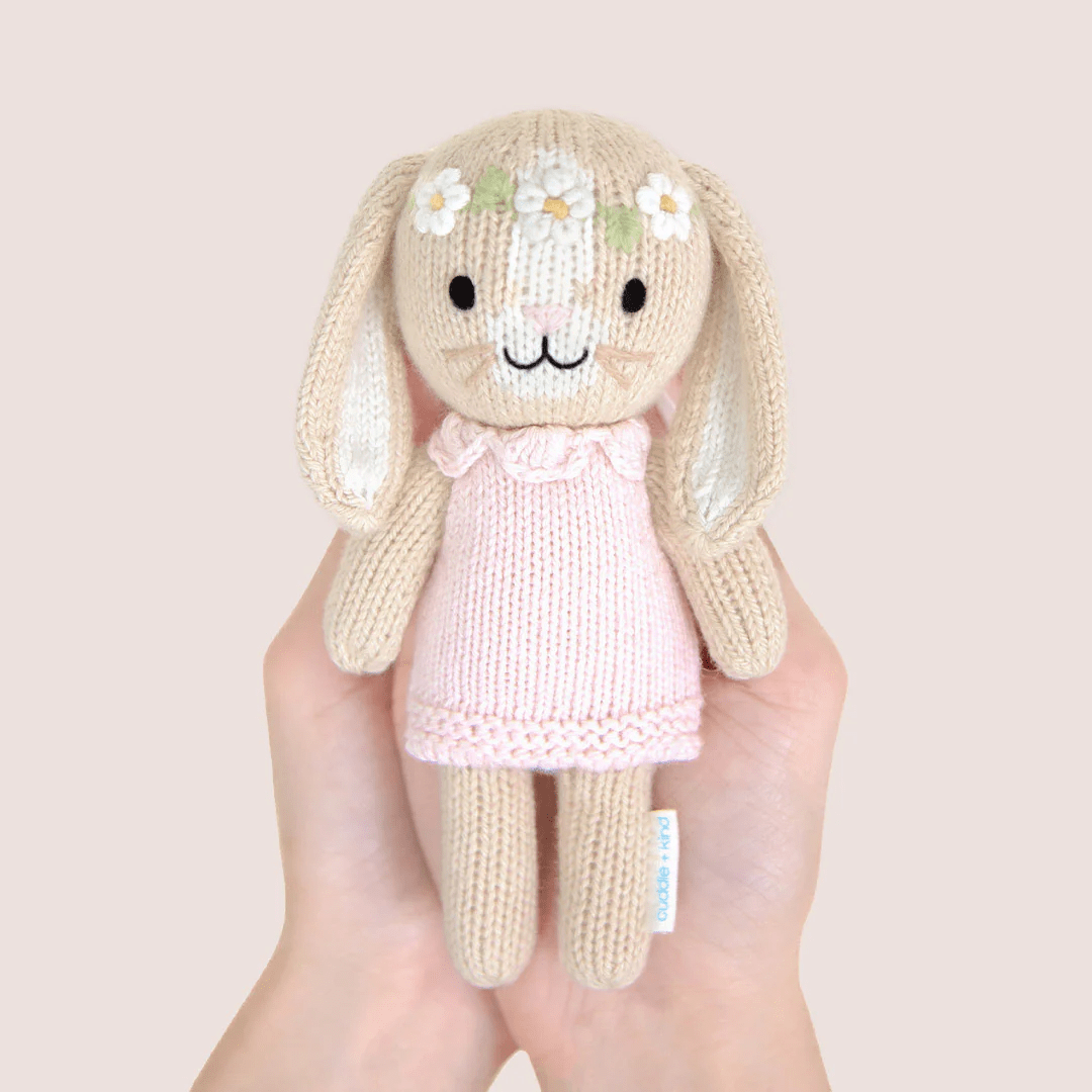 cuddle+kind Tiny Hannah the Bunny blush 3 cuddle+kind Tiny Hannah the Bunny blush