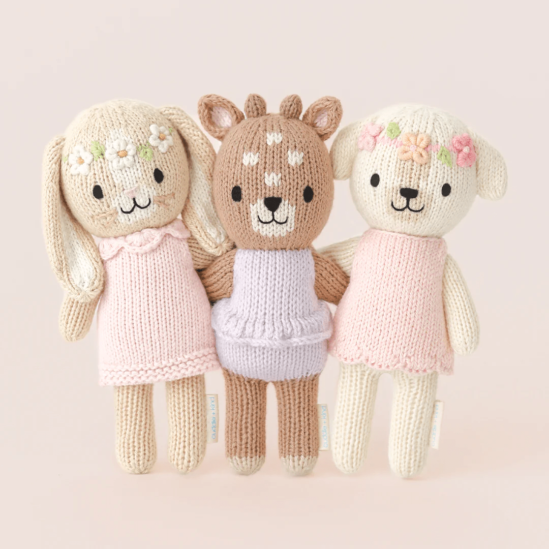 cuddle+kind Tiny Hannah the Bunny blush 6 cuddle+kind Tiny Hannah the Bunny blush