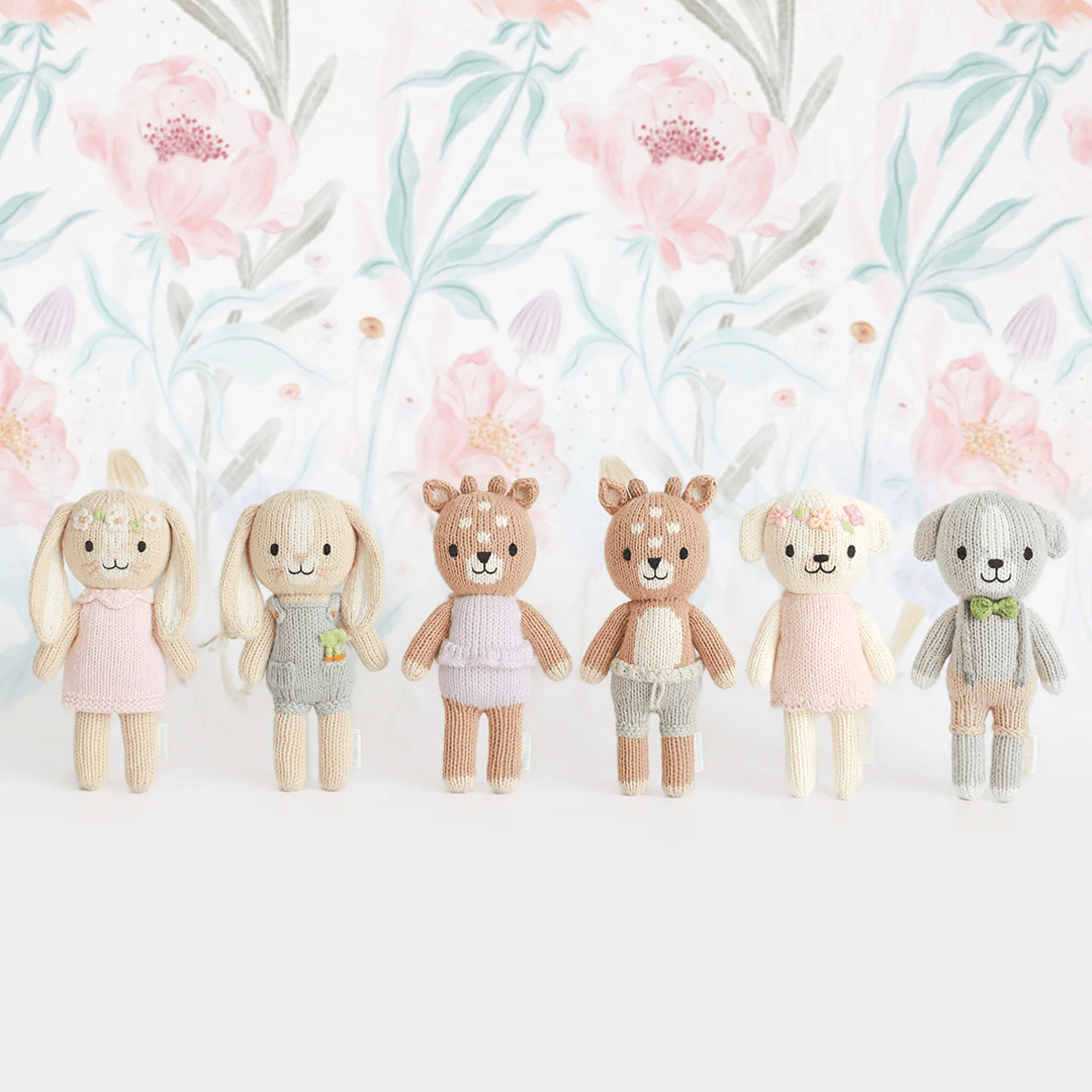 cuddle+kind Tiny Hannah the Bunny blush 7 cuddle+kind Tiny Hannah the Bunny blush