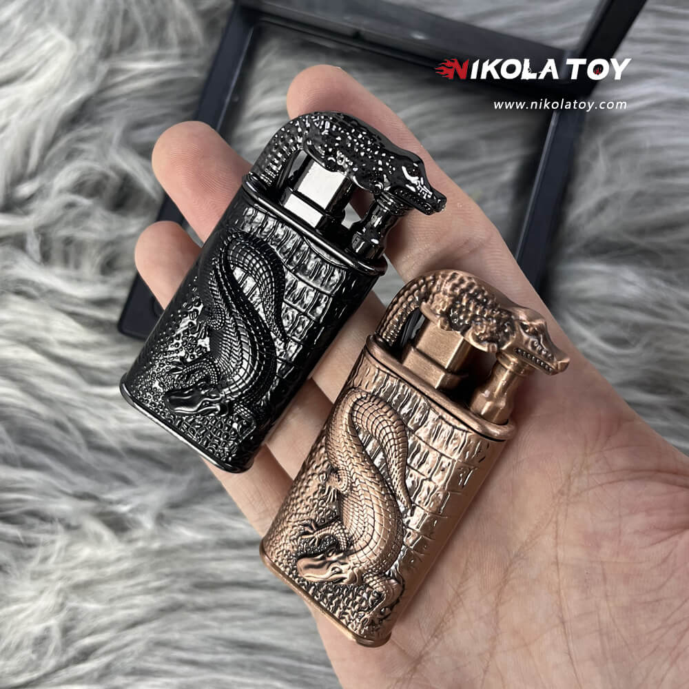 New Crocodile Double Flame Lighter 4 New Crocodile Double Flame Lighter