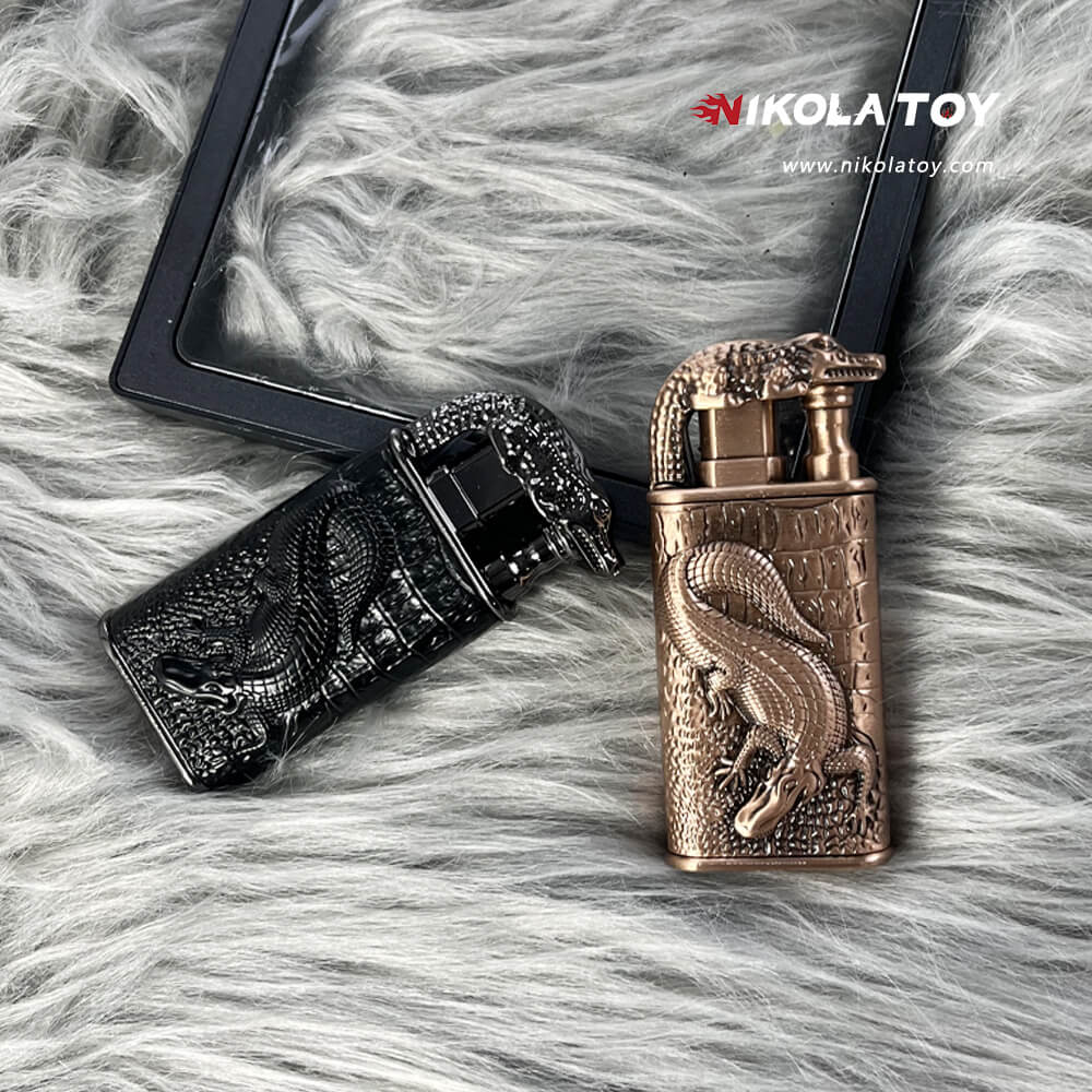 New Crocodile Double Flame Lighter 5 New Crocodile Double Flame Lighter