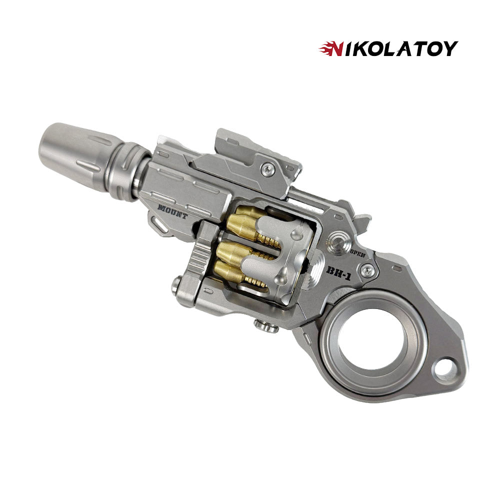 NIKOLATOY® Alloy multifunctional revolver decompression toy