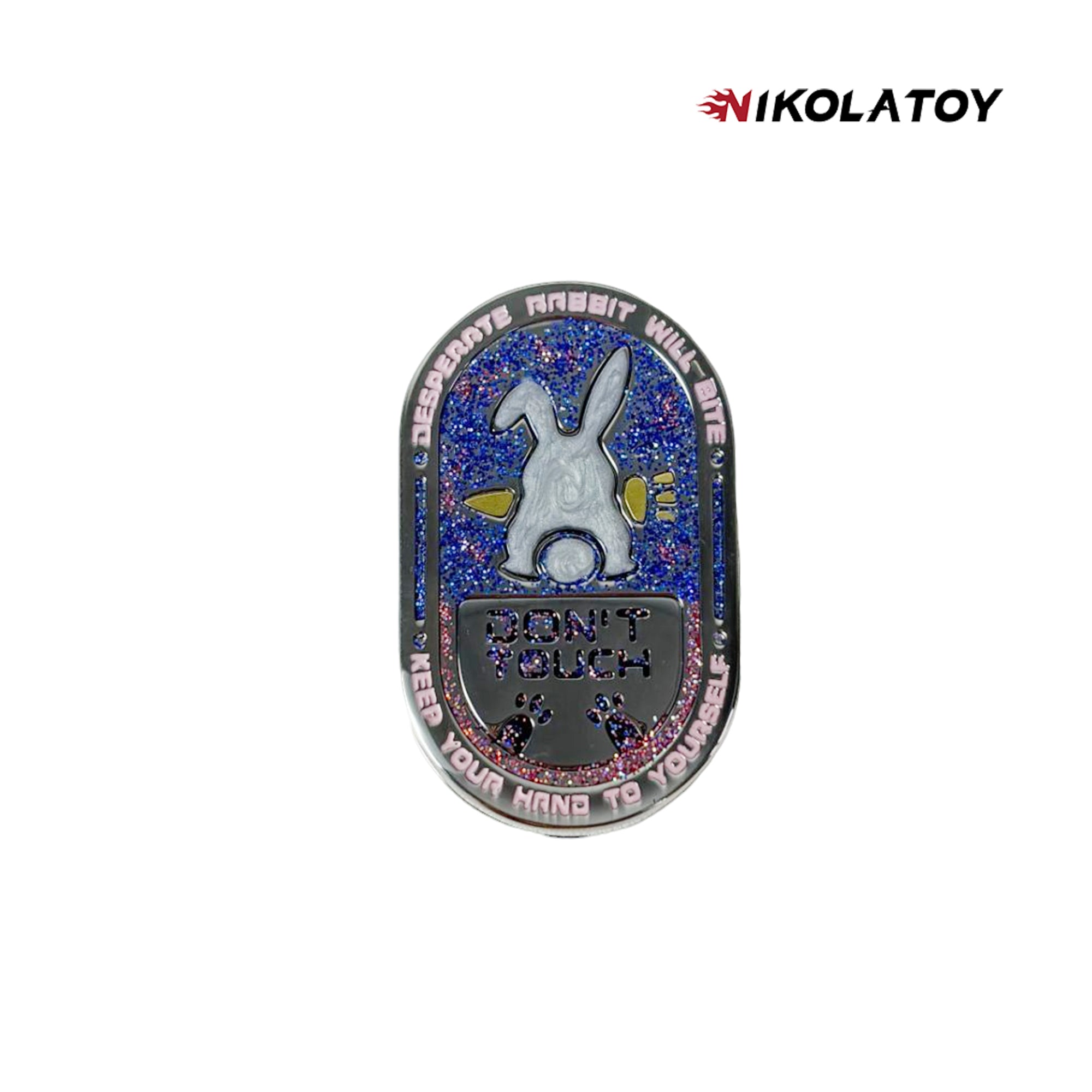 NIKOLATOY® EDC Fidget Toys - Rabbit Badge 3 NIKOLATOY® EDC Fidget Toys - Rabbit Badge