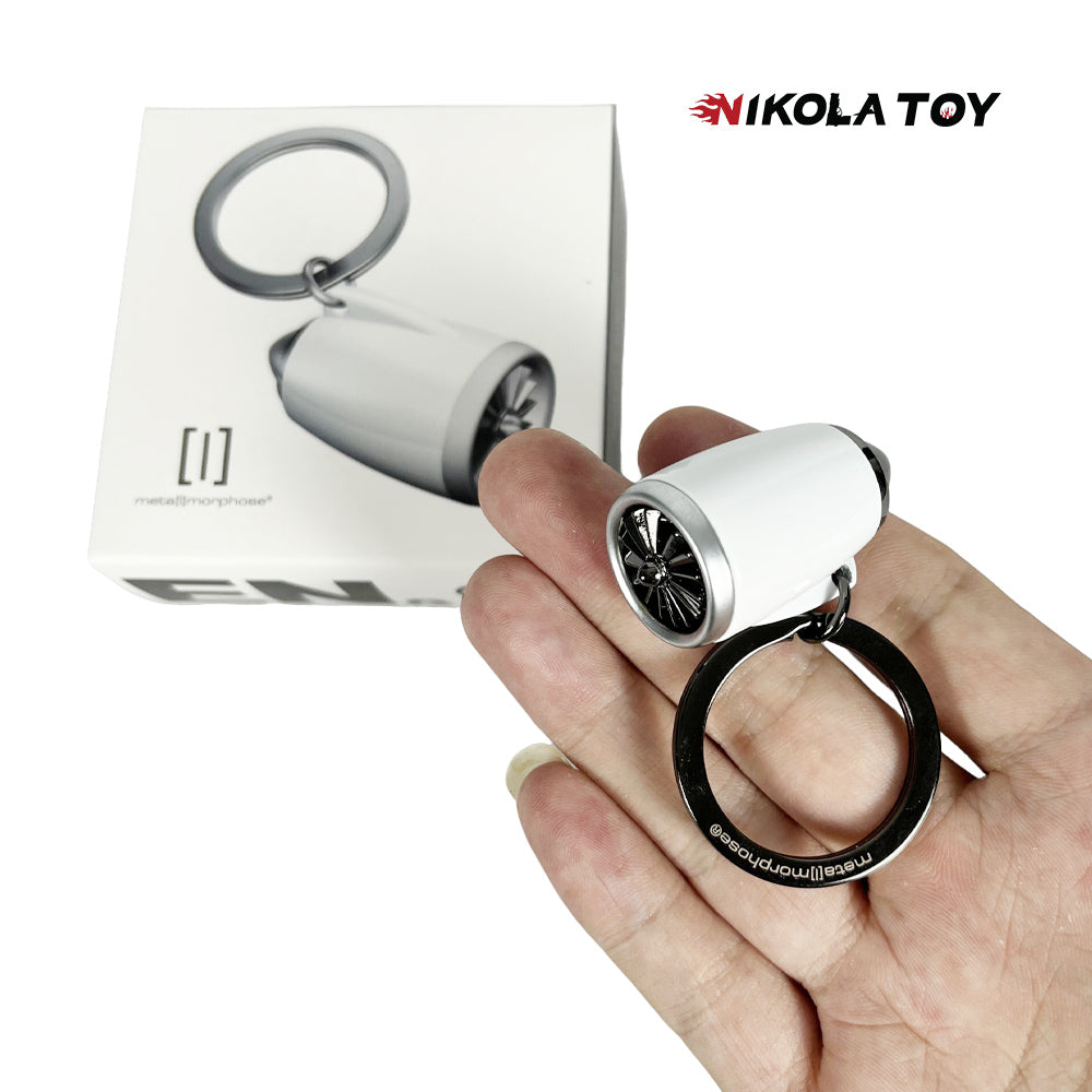 NIKOLATOY® Flagship aircraft turbofan engine keychain 2 NIKOLATOY® Flagship aircraft turbofan engine keychain