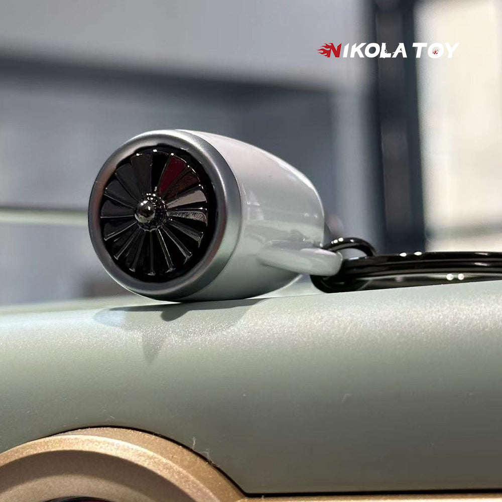 NIKOLATOY® Flagship aircraft turbofan engine keychain 5 NIKOLATOY® Flagship aircraft turbofan engine keychain