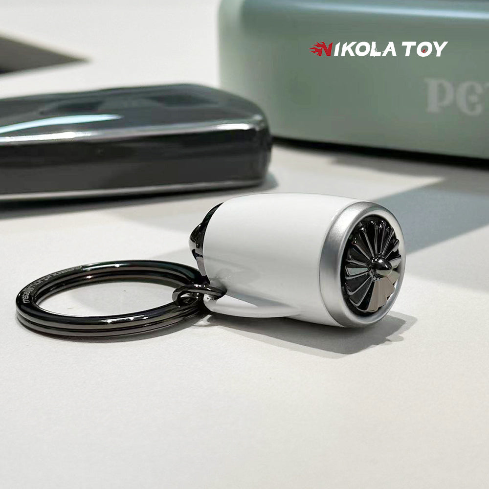 NIKOLATOY® Flagship aircraft turbofan engine keychain 6 NIKOLATOY® Flagship aircraft turbofan engine keychain