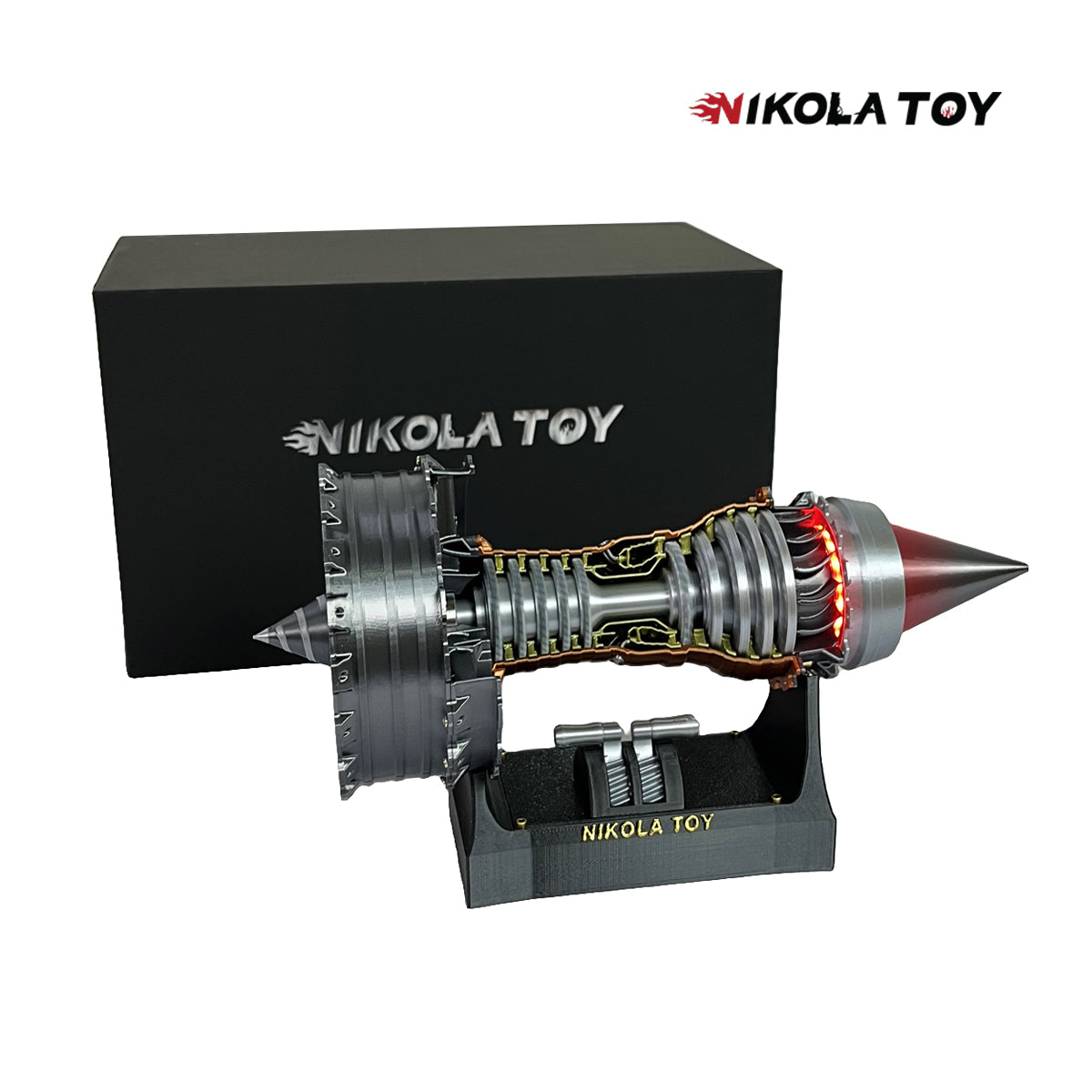 NIKOLATOY® Gift box limited edition!! TR900 Turbofan engine model (24cm / 10in)
