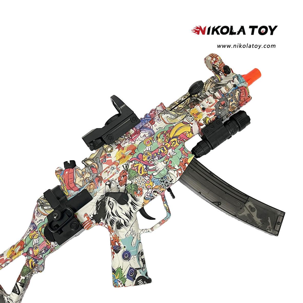 NIKOLATOY® High performance nylon graffiti MP5 Gel Blaster 2 NIKOLATOY® High performance nylon graffiti MP5 Gel Blaster