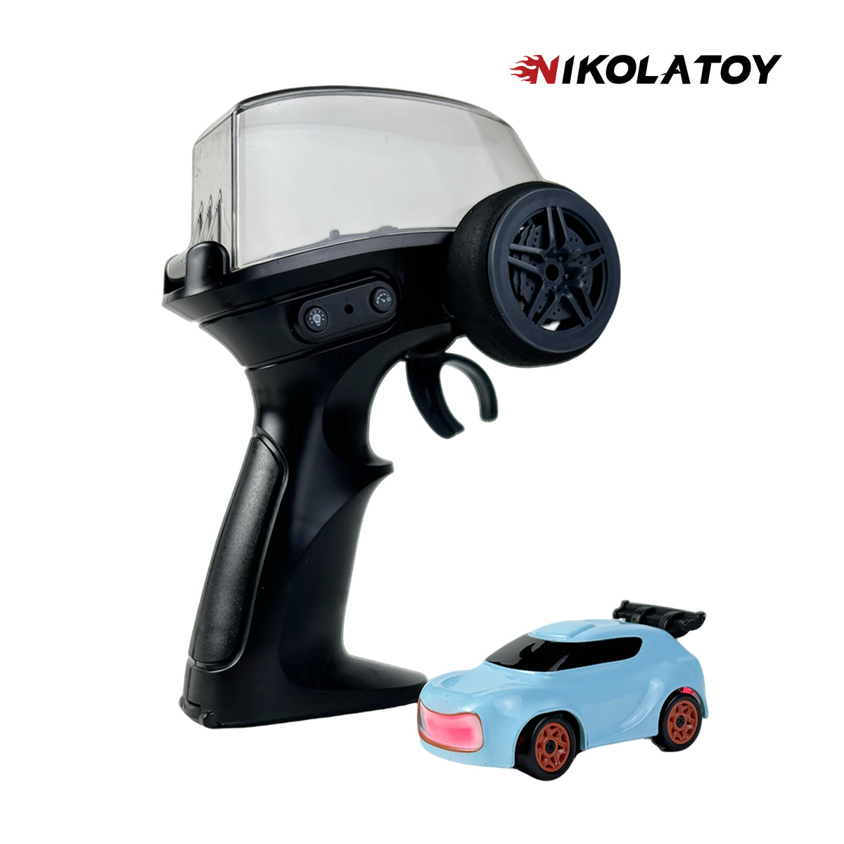 NIKOLATOY® Miniature 1/64 4WD Remote Control Drift Racing Car
