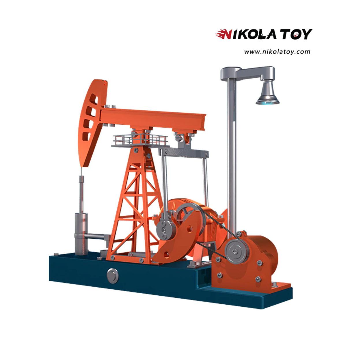 NIKOLATOY® Teching 3D Metal Pumping Unit Model DIY Assembly Model Kits 219pcs