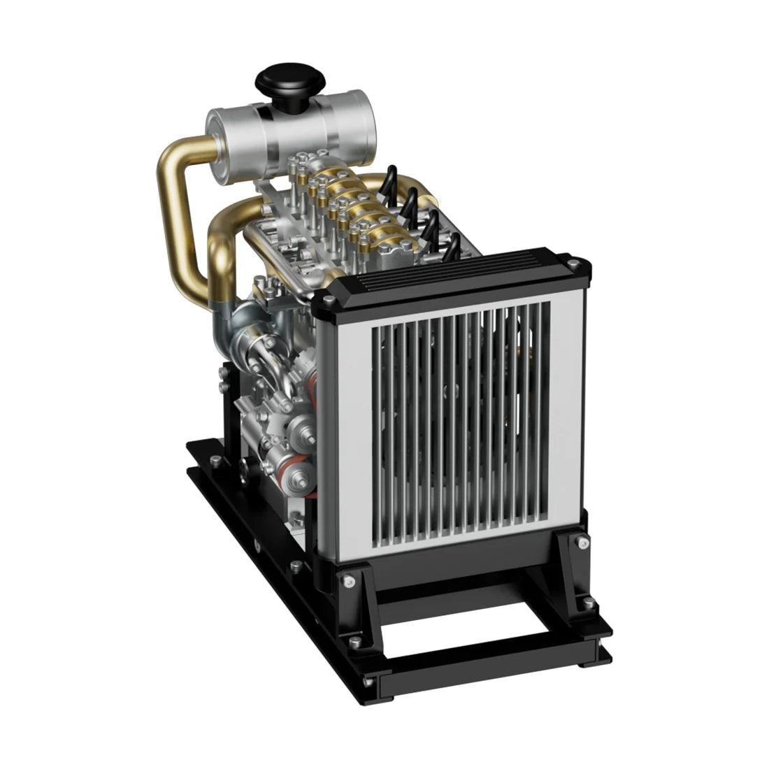 NIKOLATOY® TECHING Workable Mini Diesel 4-cylinder Engine Metal Model DIY Kits 3 NIKOLATOY® TECHING Workable Mini Diesel 4-cylinder Engine Metal Model DIY Kits