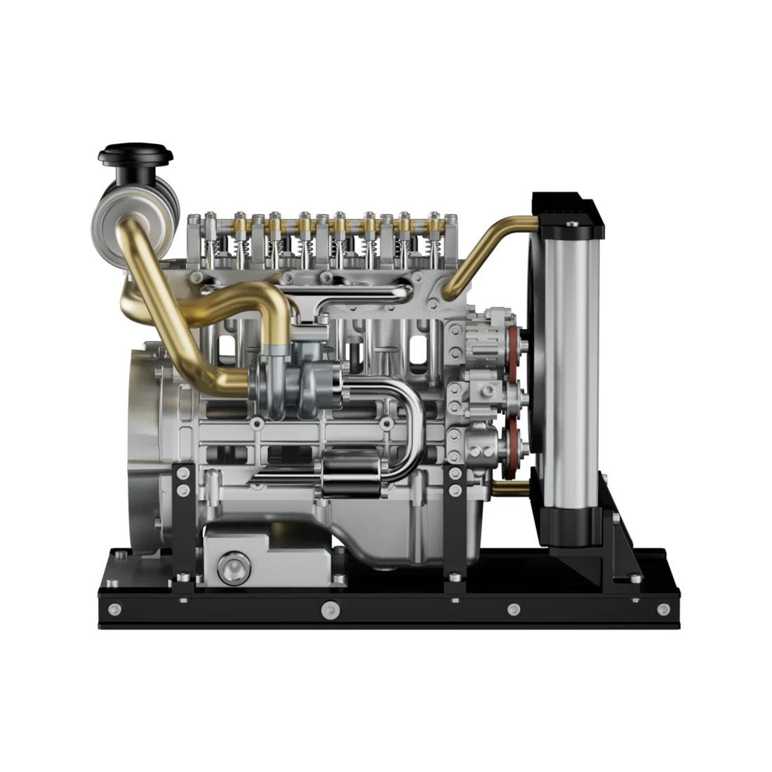 NIKOLATOY® TECHING Workable Mini Diesel 4-cylinder Engine Metal Model DIY Kits 5 NIKOLATOY® TECHING Workable Mini Diesel 4-cylinder Engine Metal Model DIY Kits