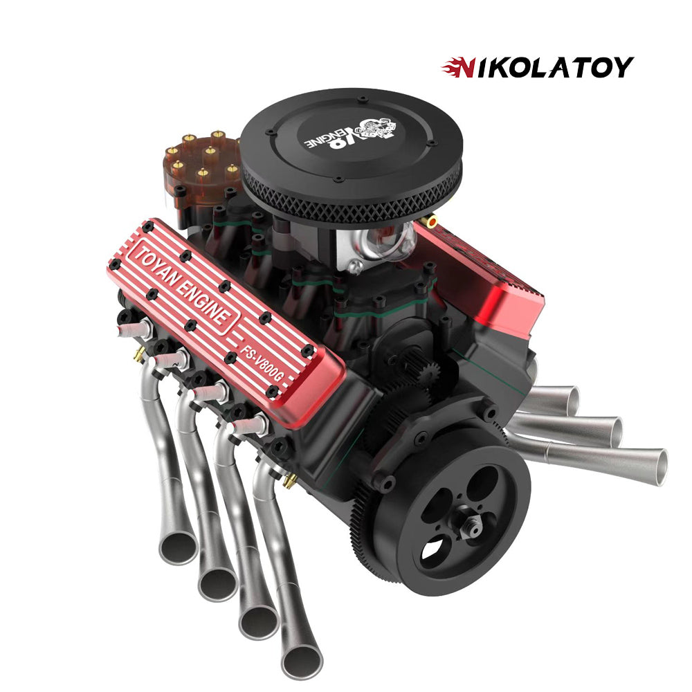 NikolaToy® Toyan V8 Engine FS-V800WGPC 28cc OHV Gasoline Engine Kit+Starter Kit 1 NikolaToy® Toyan V8 Engine FS-V800WGPC 28cc OHV Gasoline Engine Kit+Starter Kit