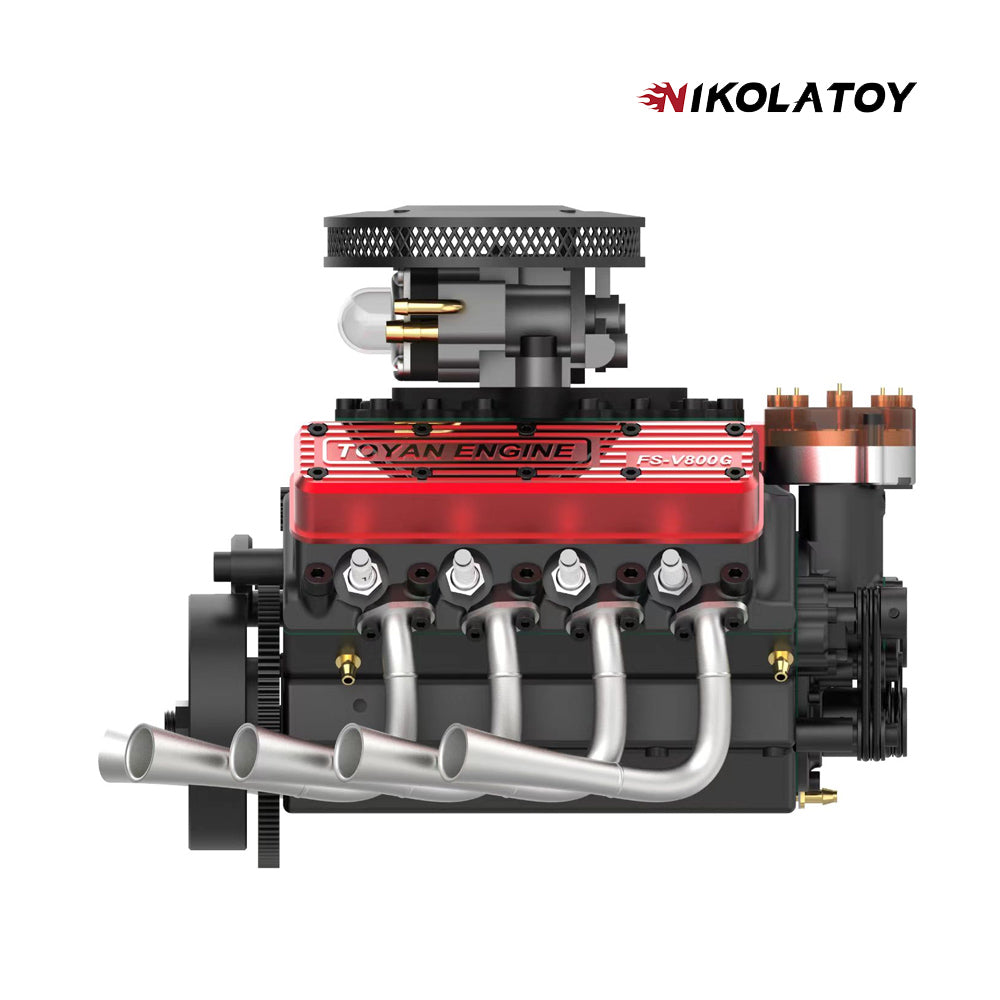 NikolaToy® Toyan V8 Engine FS-V800WGPC 28cc OHV Gasoline Engine Kit+Starter Kit 2 NikolaToy® Toyan V8 Engine FS-V800WGPC 28cc OHV Gasoline Engine Kit+Starter Kit