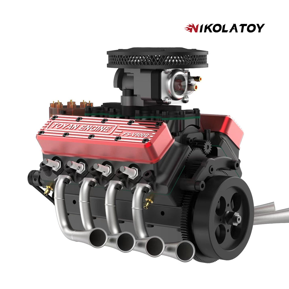 NikolaToy® Toyan V8 Engine FS-V800WGPC 28cc OHV Gasoline Engine Kit+Starter Kit 4 NikolaToy® Toyan V8 Engine FS-V800WGPC 28cc OHV Gasoline Engine Kit+Starter Kit