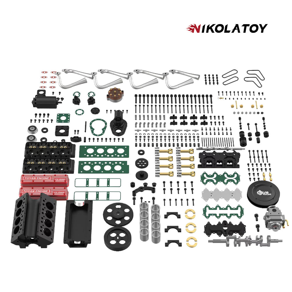 NikolaToy® Toyan V8 Engine FS-V800WGPC 28cc OHV Gasoline Engine Kit+Starter Kit 5 NikolaToy® Toyan V8 Engine FS-V800WGPC 28cc OHV Gasoline Engine Kit+Starter Kit