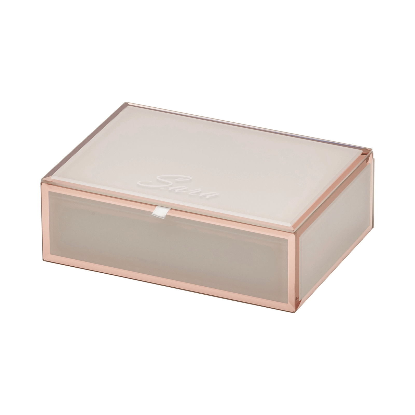 SARA Blush Medium Jewellery Box 2 SARA Blush Medium Jewellery Box