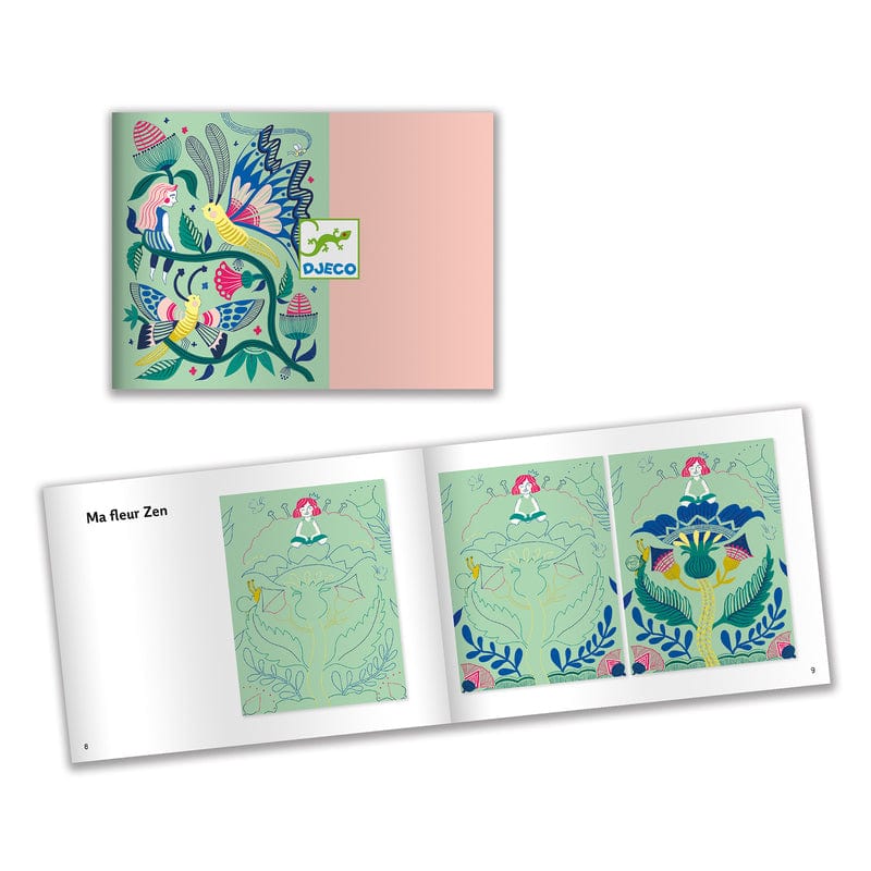 DJECO Fantasy Garden Scratch Cards 4 DJECO Fantasy Garden Scratch Cards