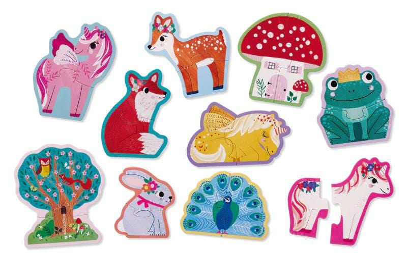 Crocodile Creek Let's Begin 2 pc Puzzle - Unicorn 3 Crocodile Creek Let's Begin 2 pc Puzzle - Unicorn